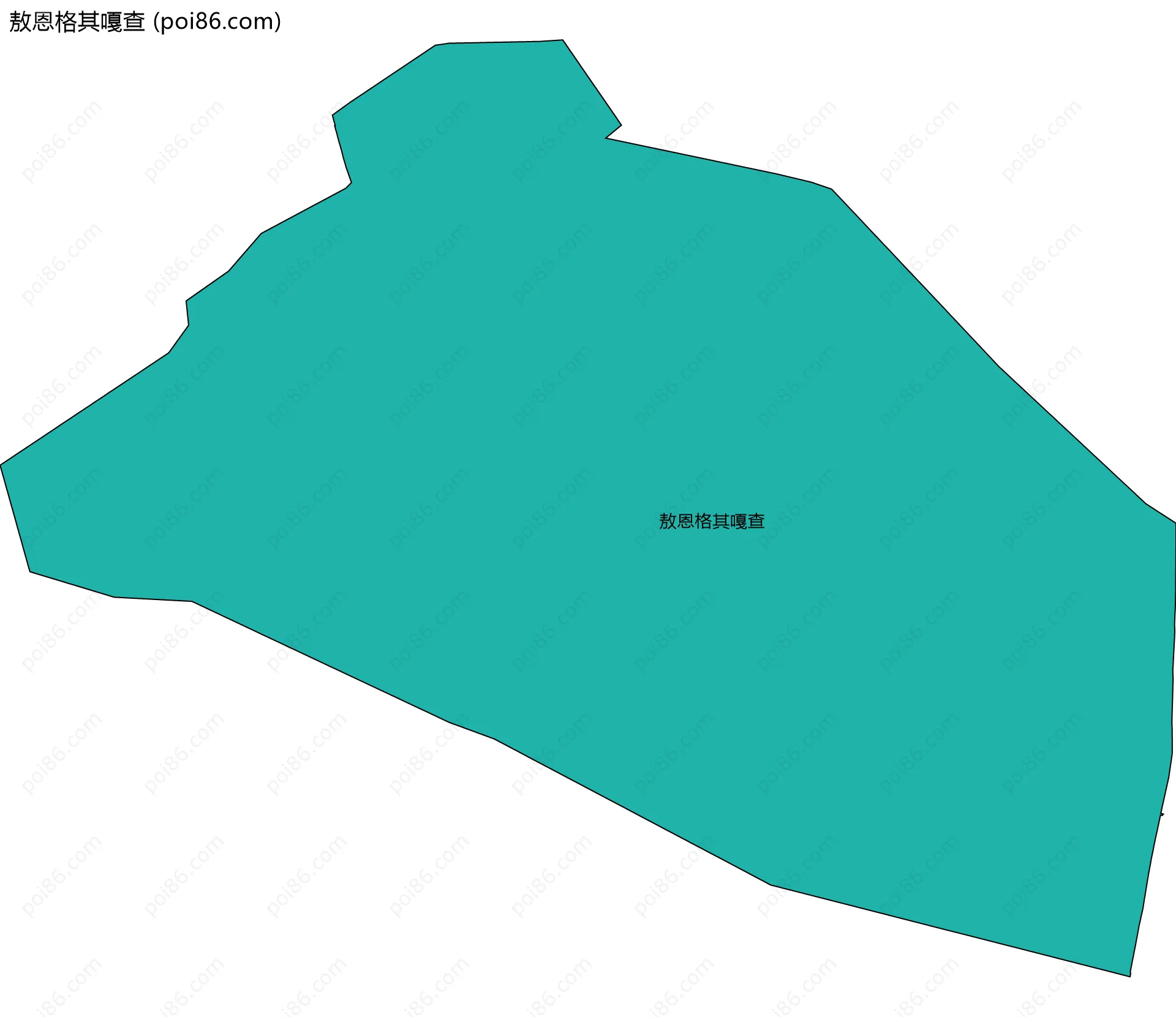 敖恩格其嘎查边界地图