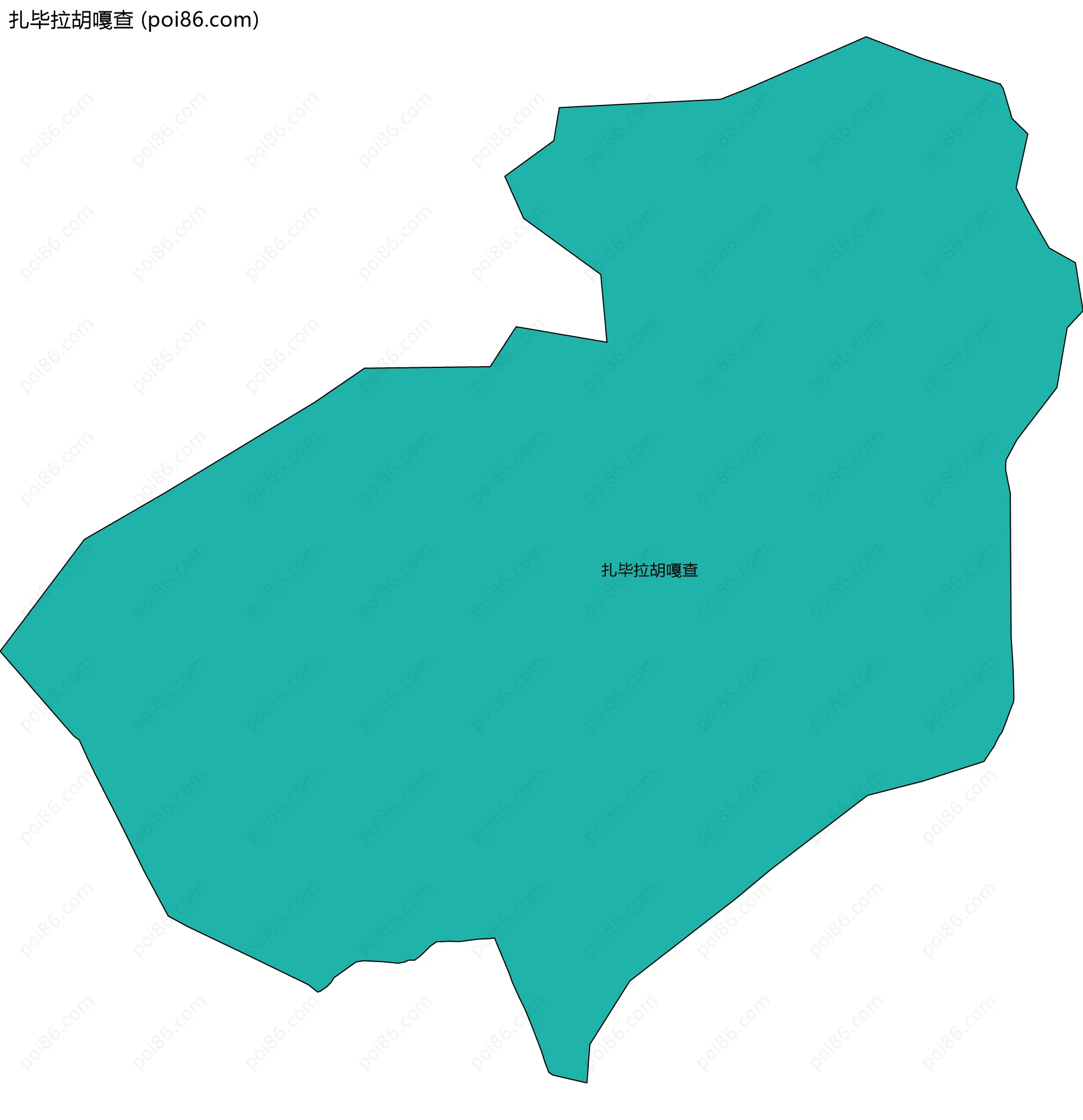 扎毕拉胡嘎查边界地图