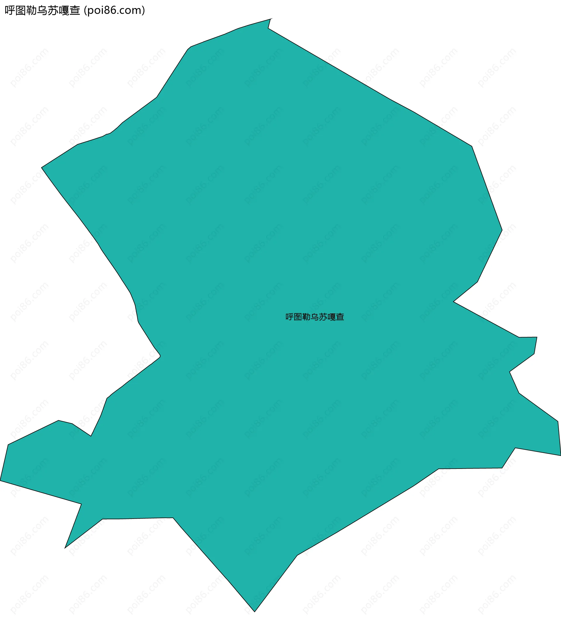 呼图勒乌苏嘎查边界地图