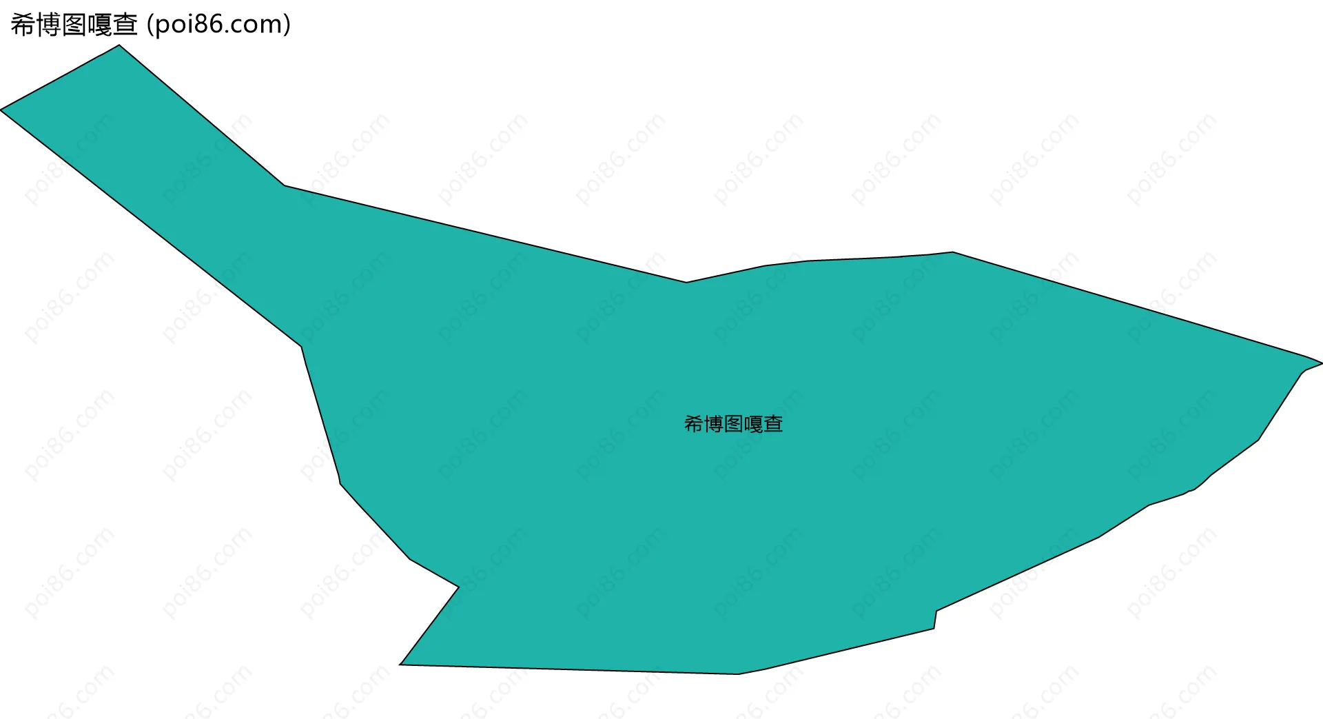 希博图嘎查边界地图