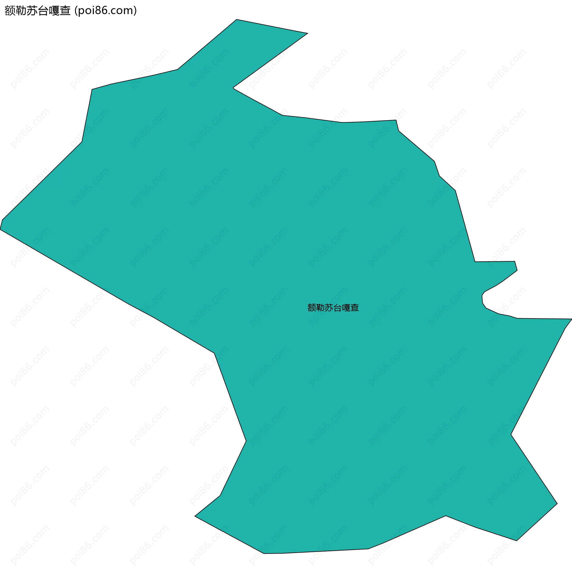 额勒苏台嘎查边界地图