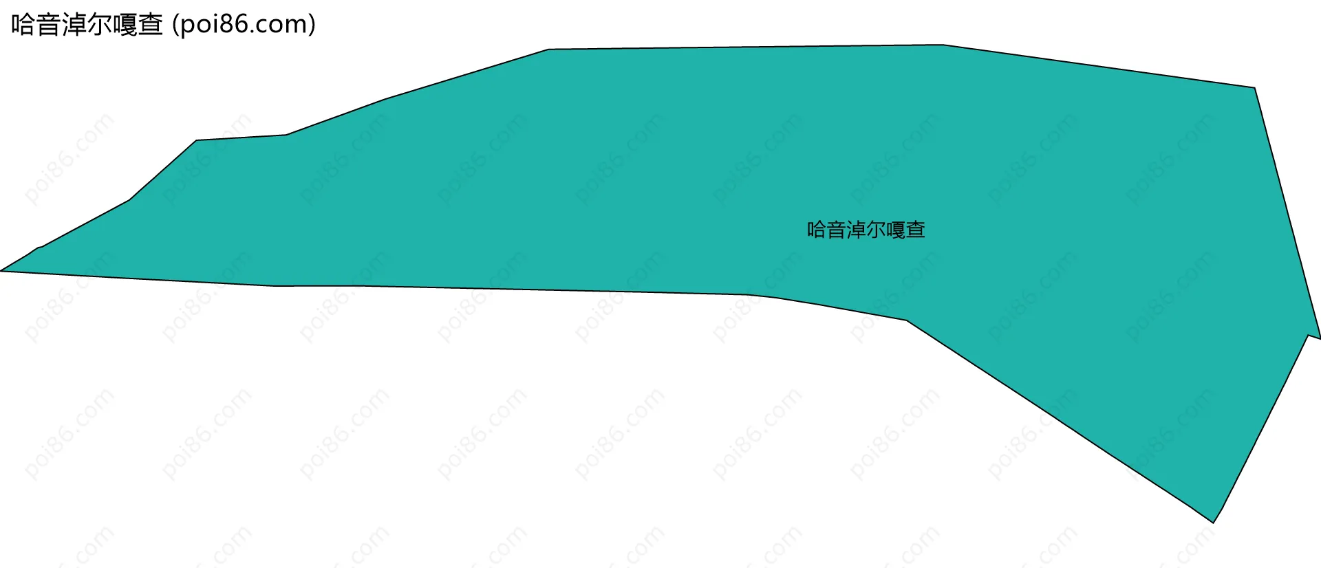 哈音淖尔嘎查边界地图