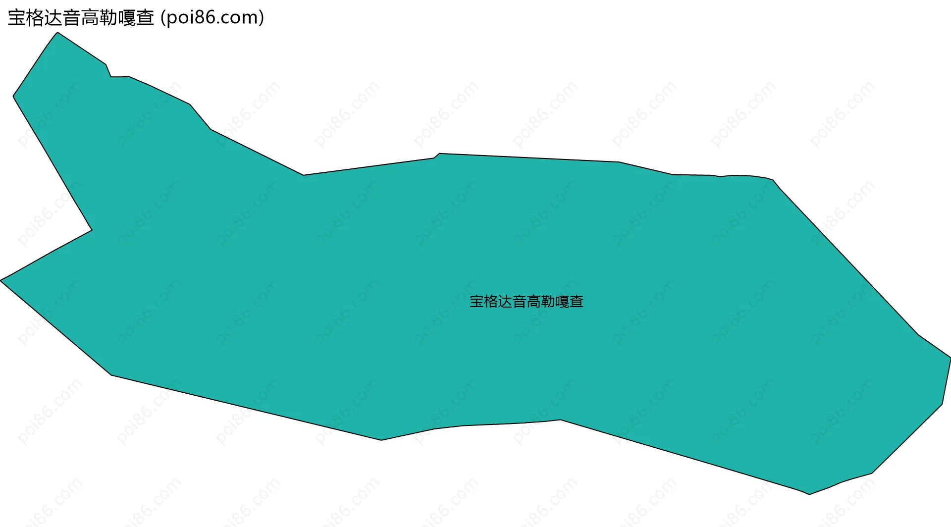宝格达音高勒嘎查边界地图
