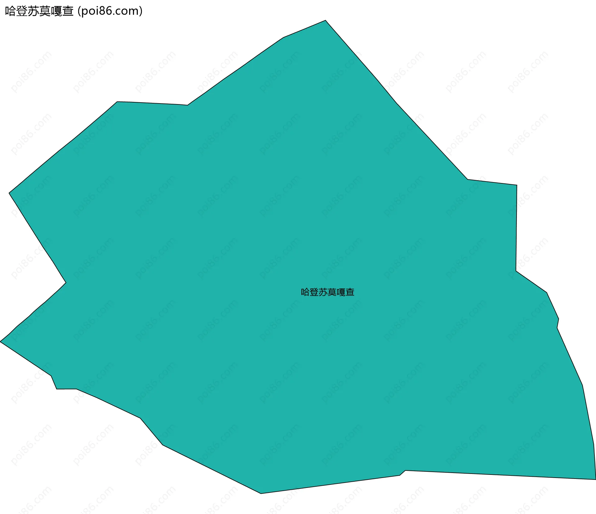 哈登苏莫嘎查边界地图