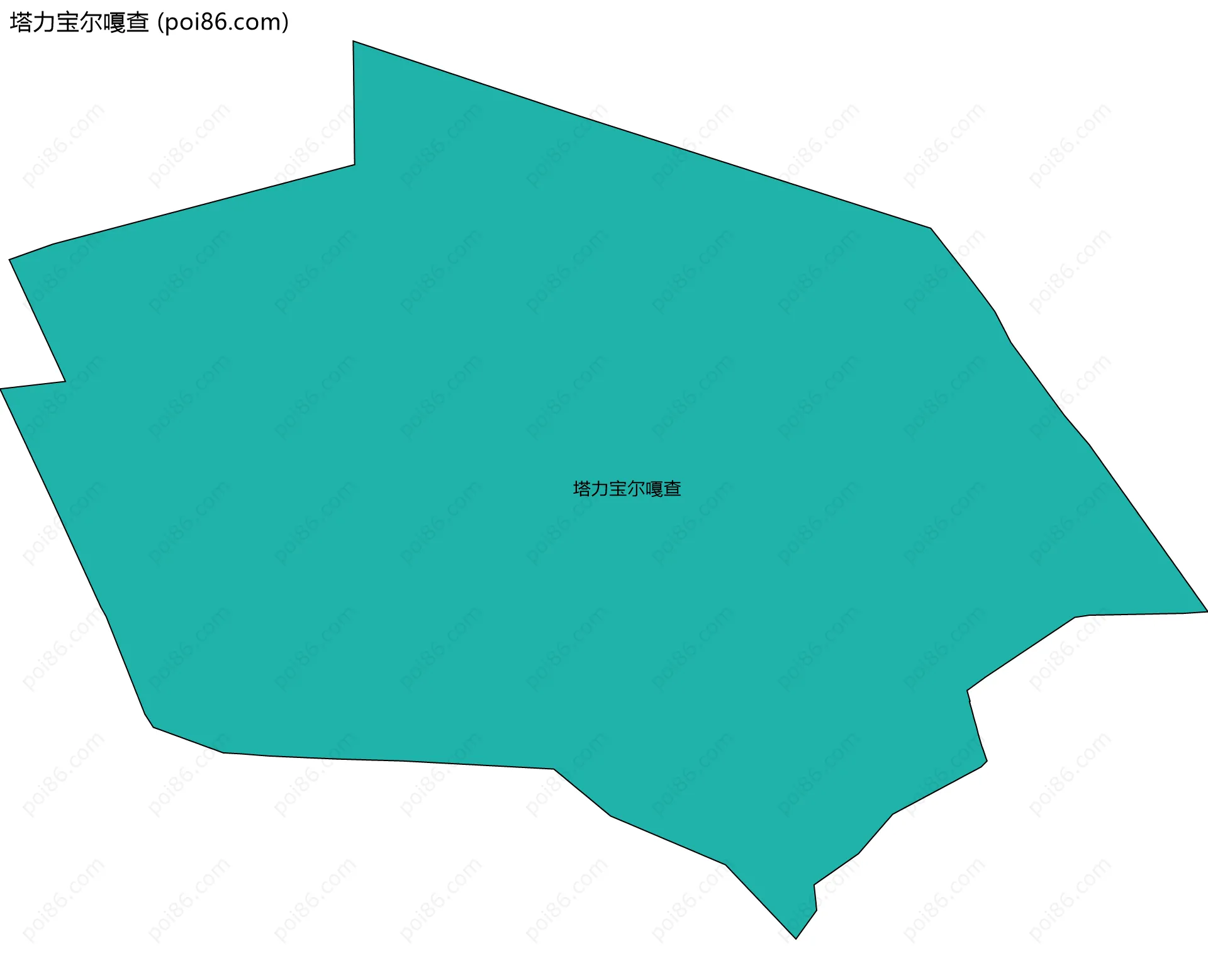 塔力宝尔嘎查边界地图