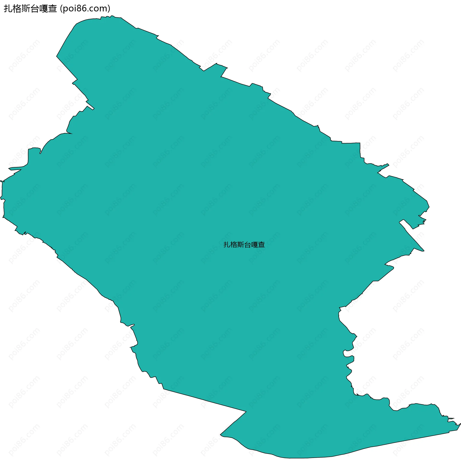 扎格斯台嘎查边界地图