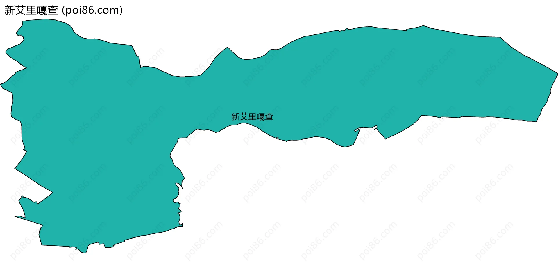 新艾里嘎查边界地图