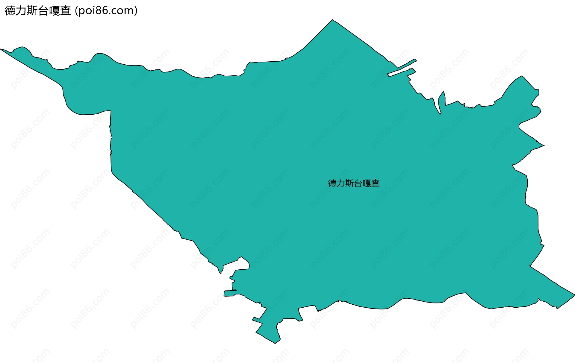 德力斯台嘎查边界地图