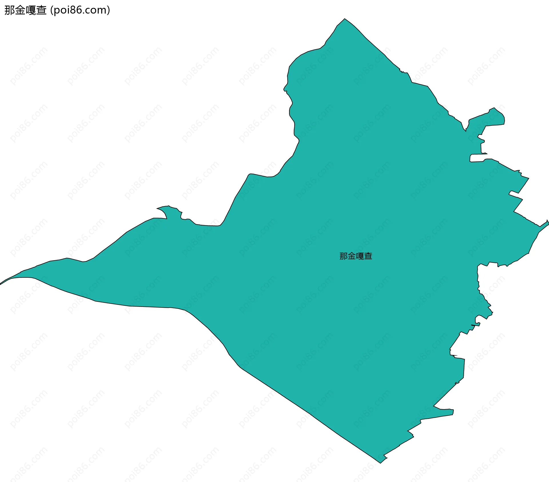 那金嘎查边界地图
