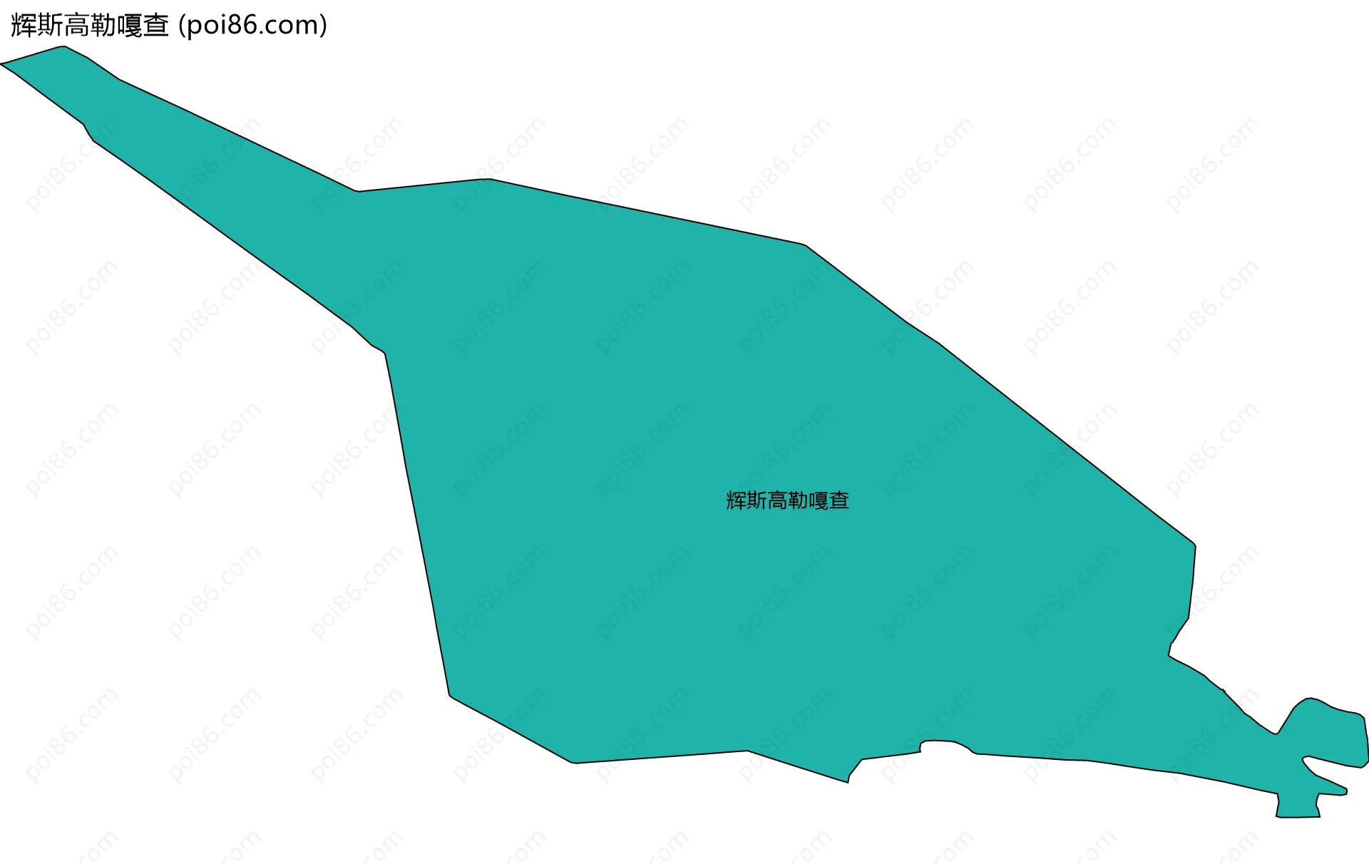 辉斯高勒嘎查边界地图