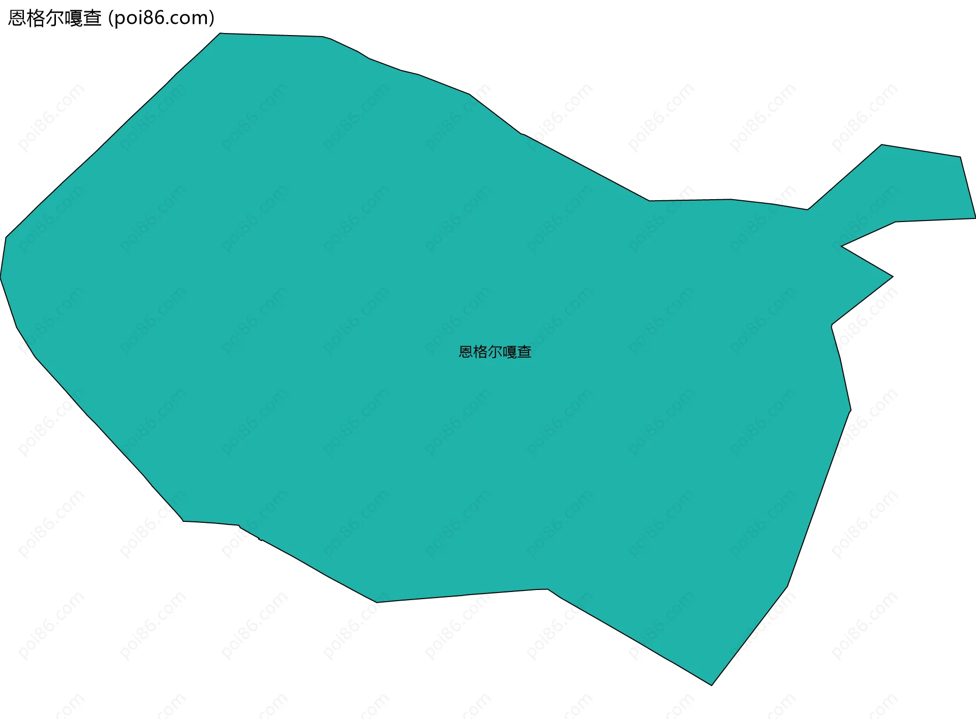 恩格尔嘎查边界地图