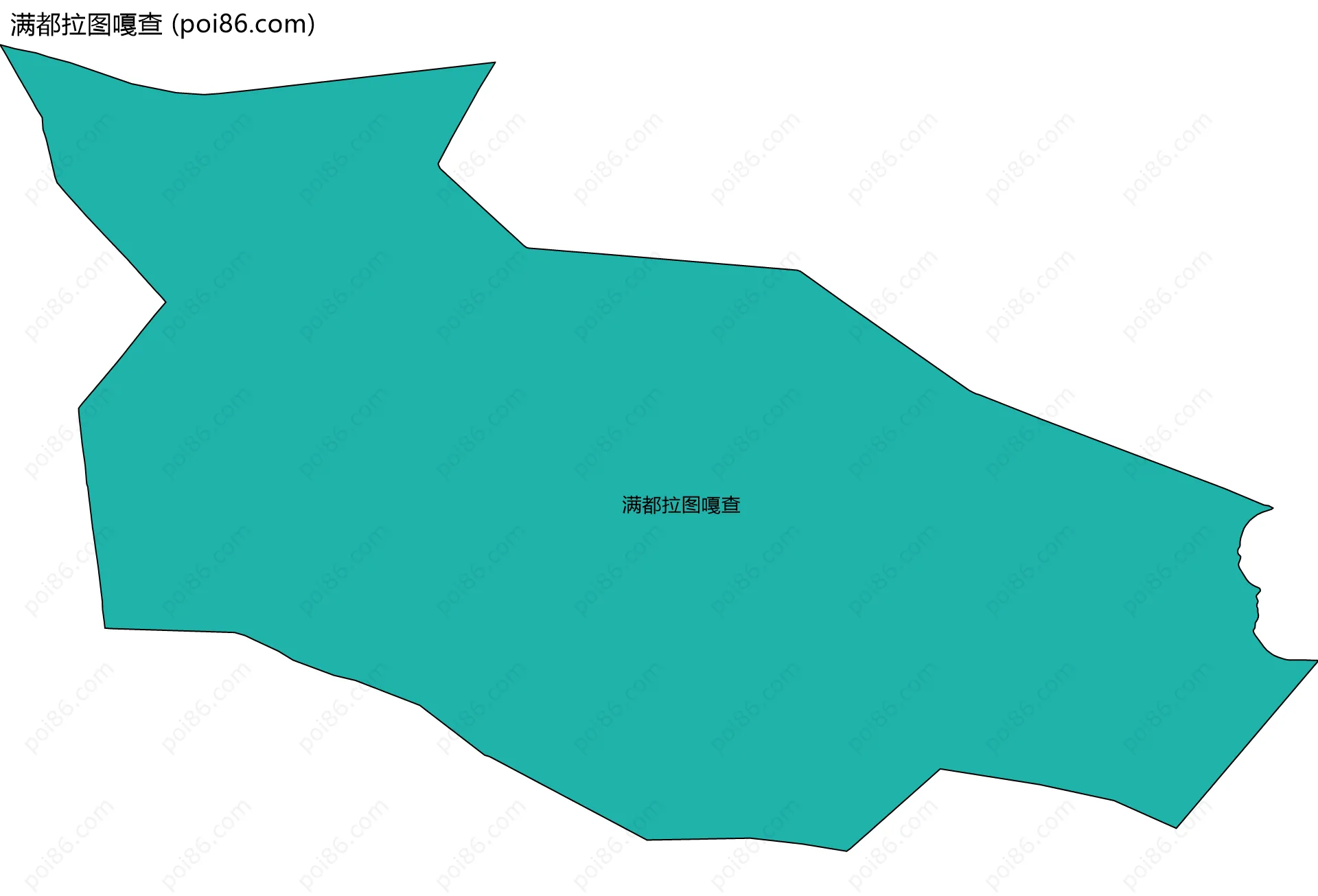 满都拉图嘎查边界地图