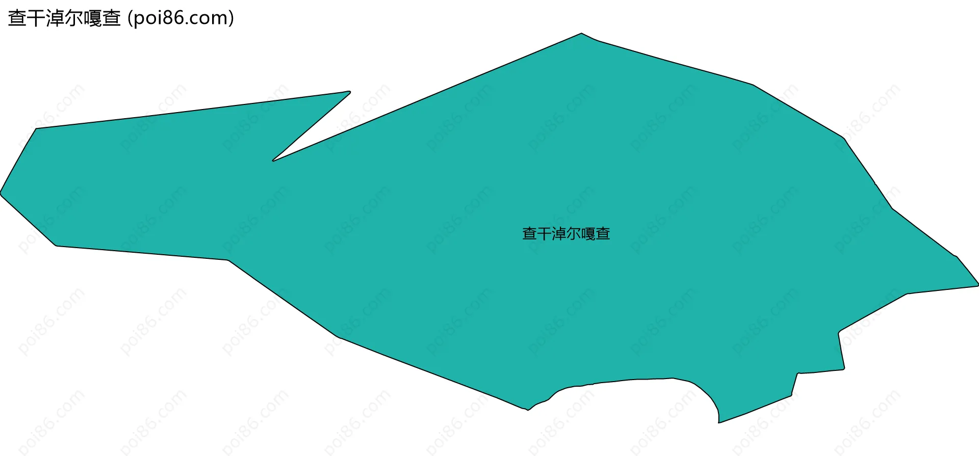 查干淖尔嘎查边界地图