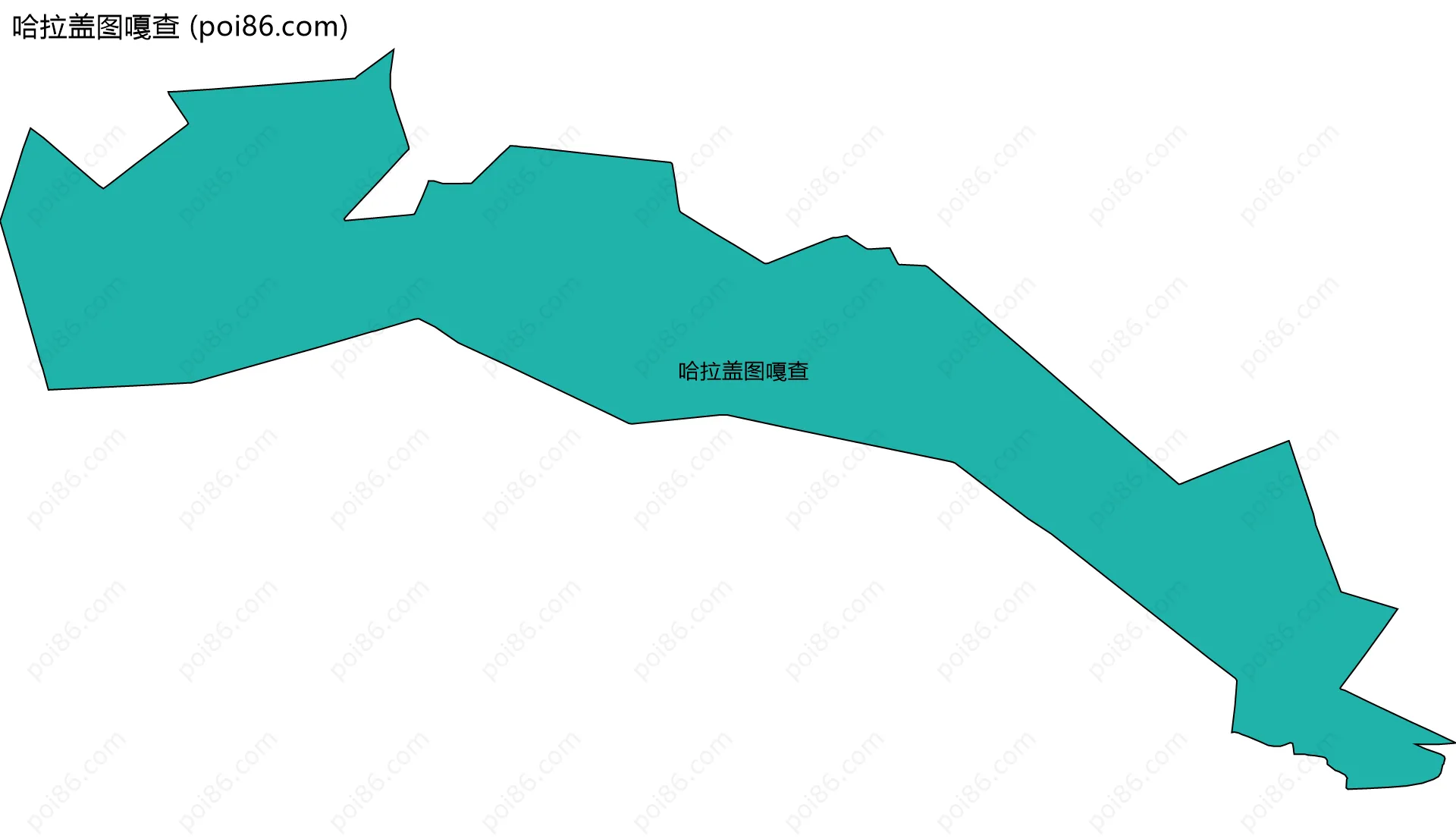 哈拉盖图嘎查边界地图