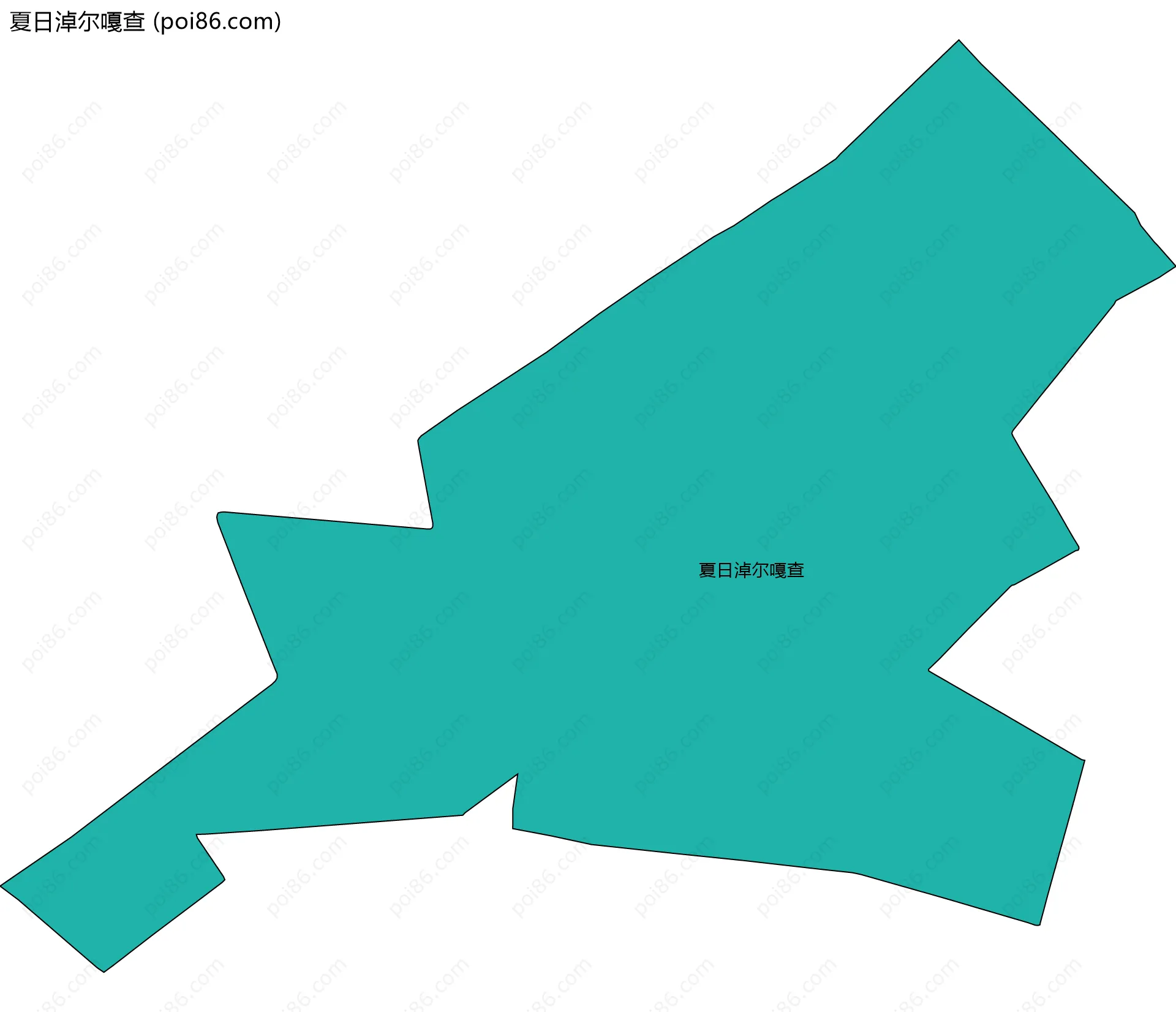 夏日淖尔嘎查边界地图