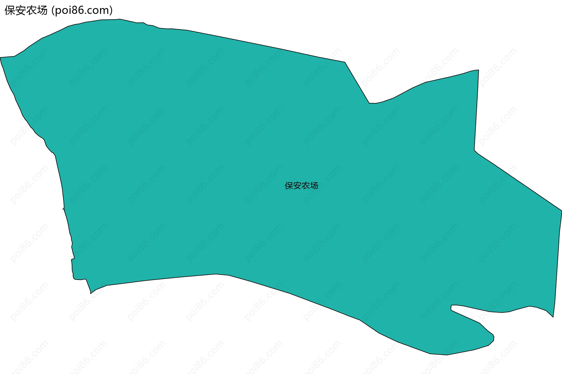 保安农场边界地图