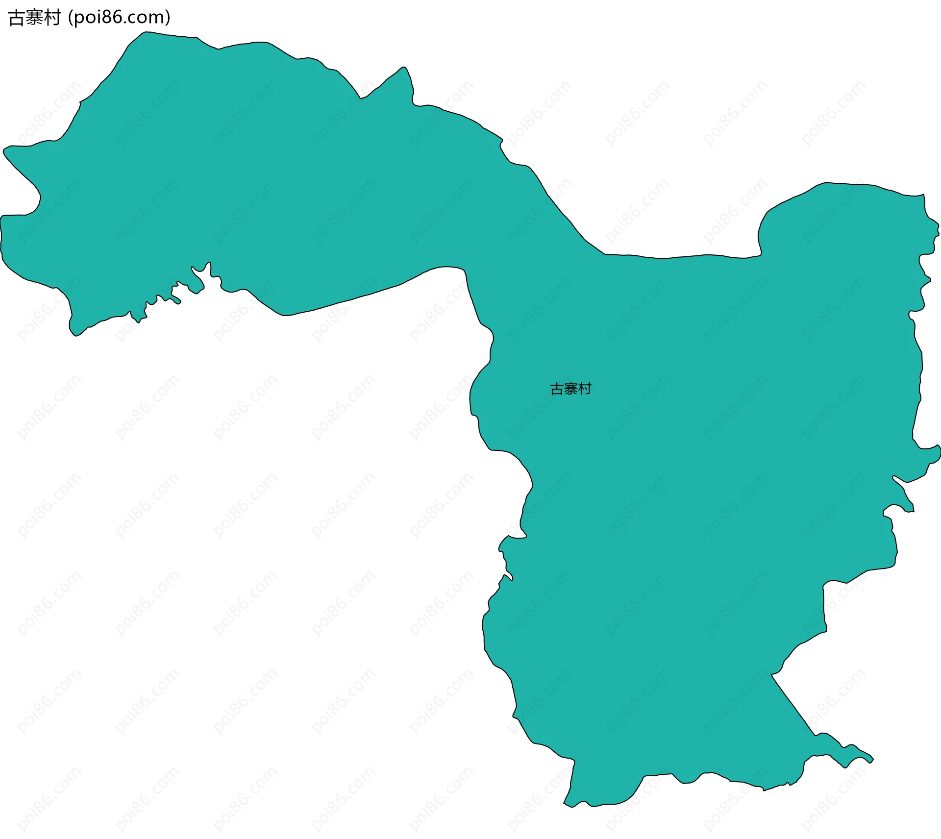 古寨村边界地图