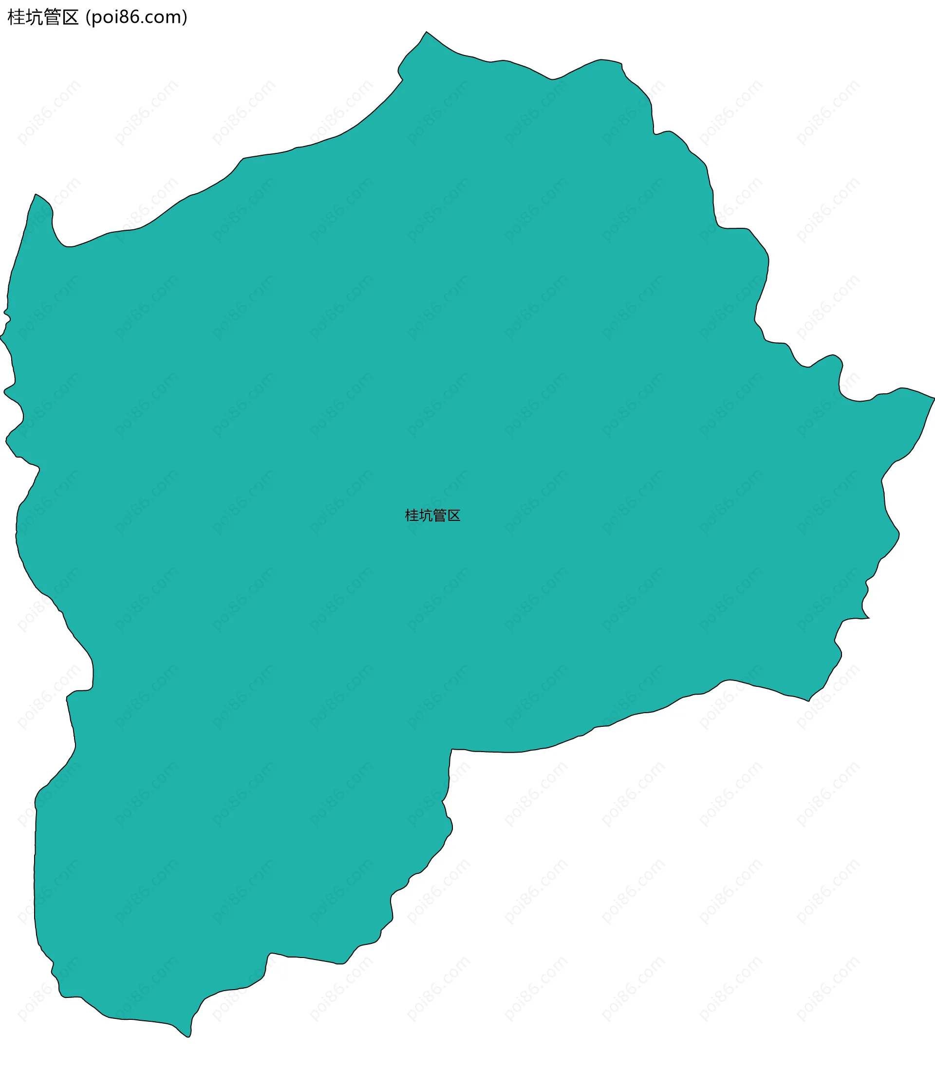 桂坑管区边界地图