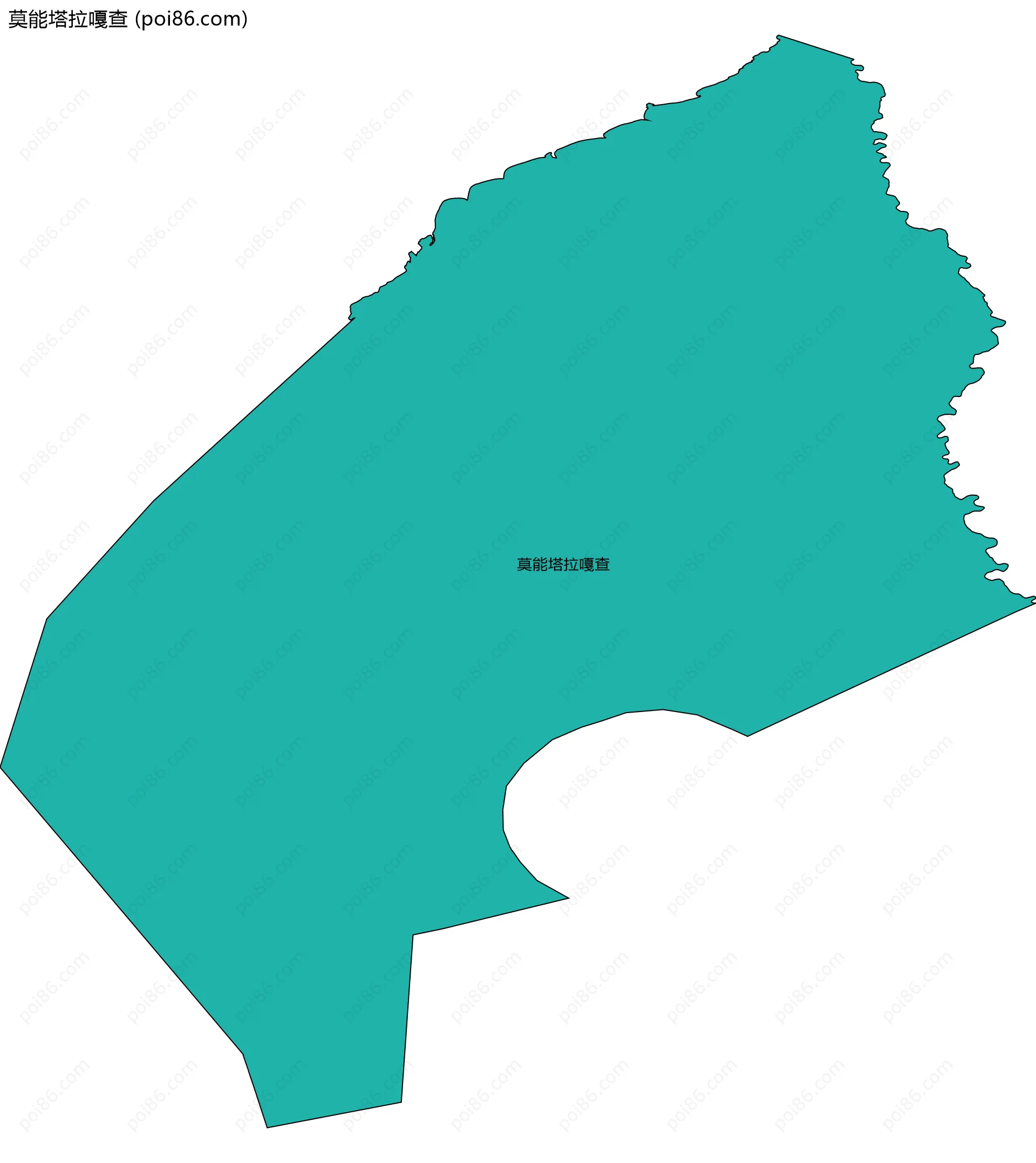 莫能塔拉嘎查边界地图