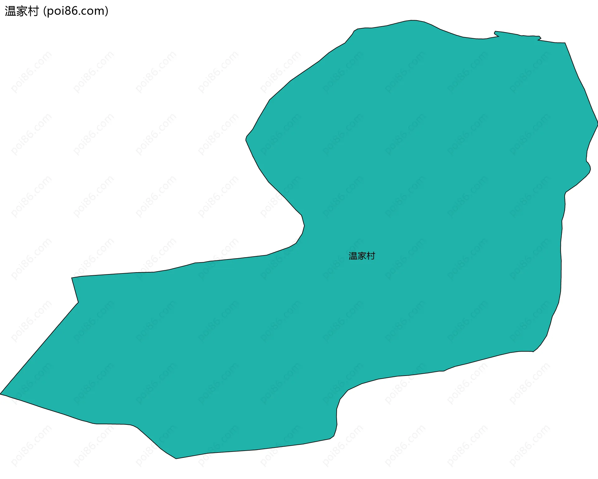 温家村边界地图