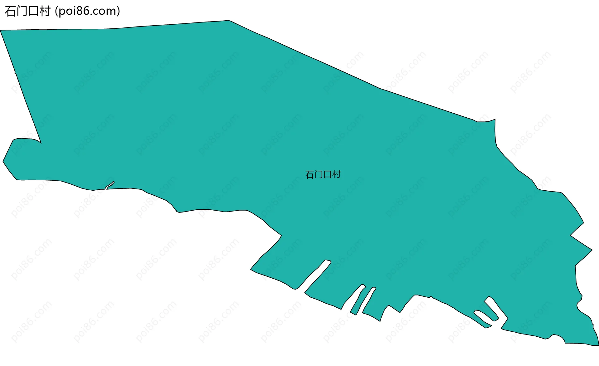 石门口村边界地图