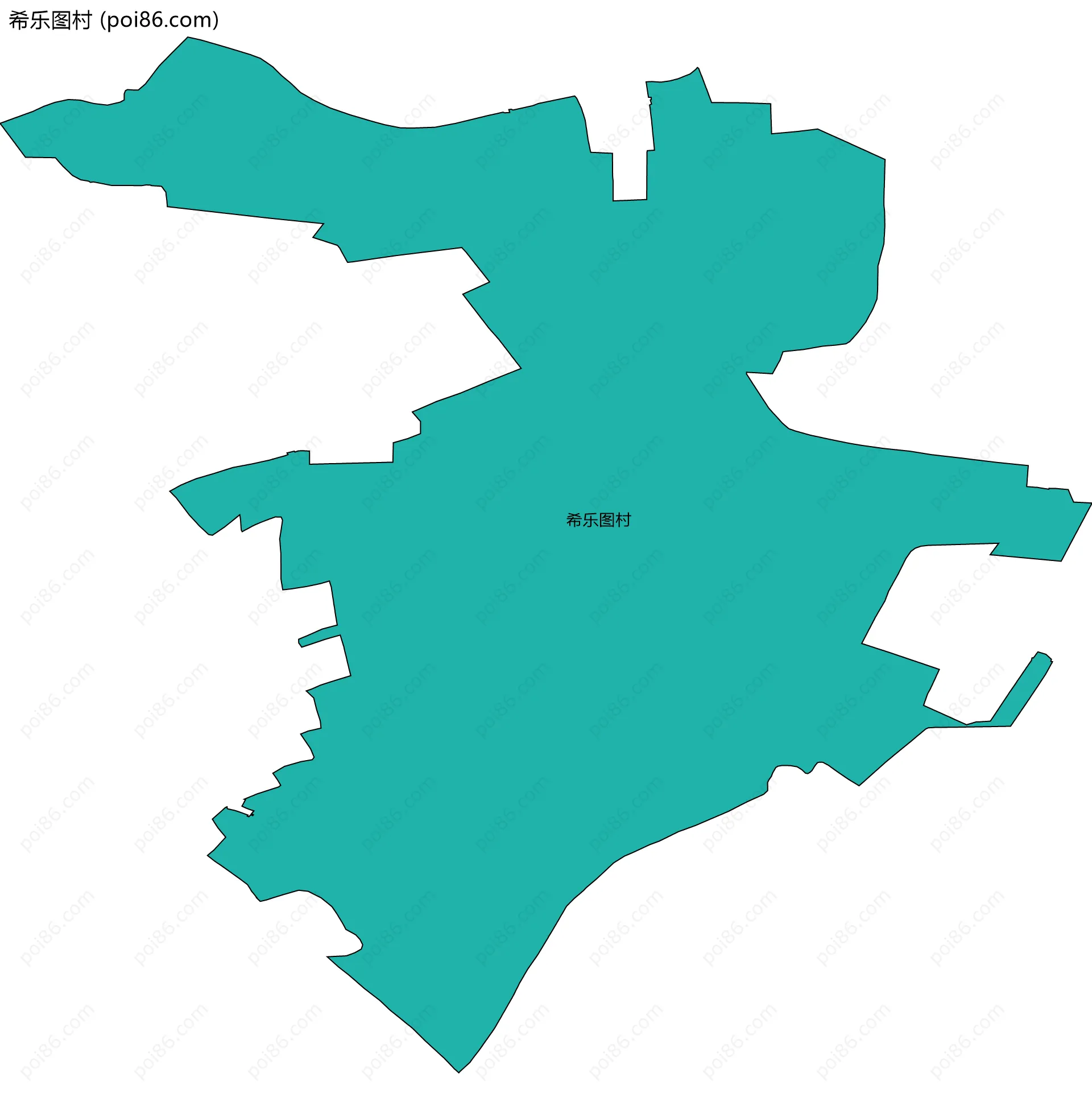 希乐图村边界地图