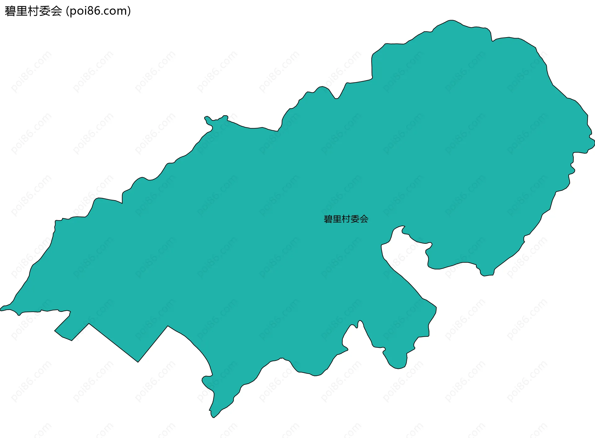 碧里村委会边界地图