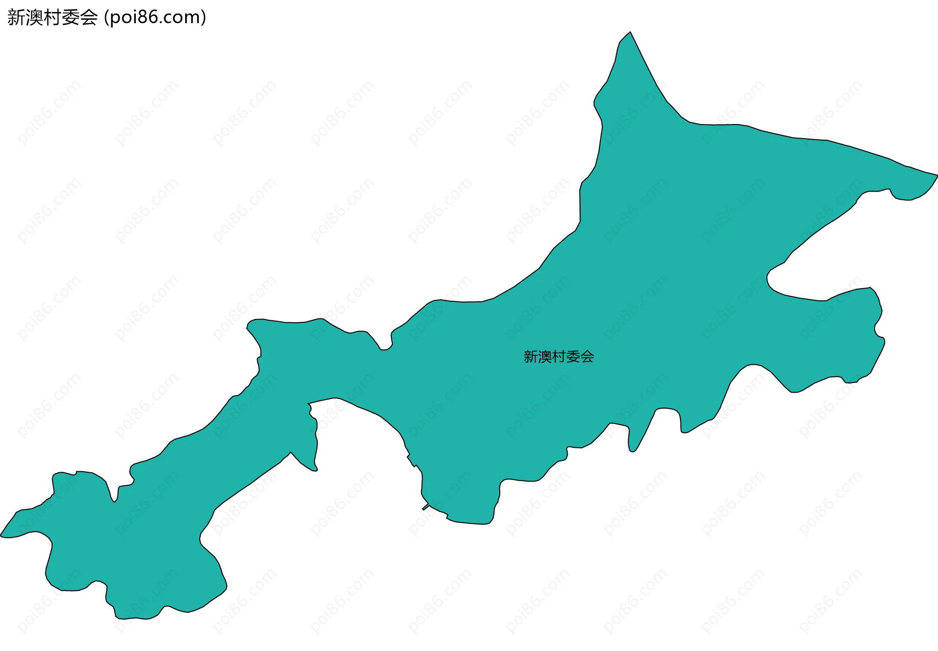 新澳村委会边界地图