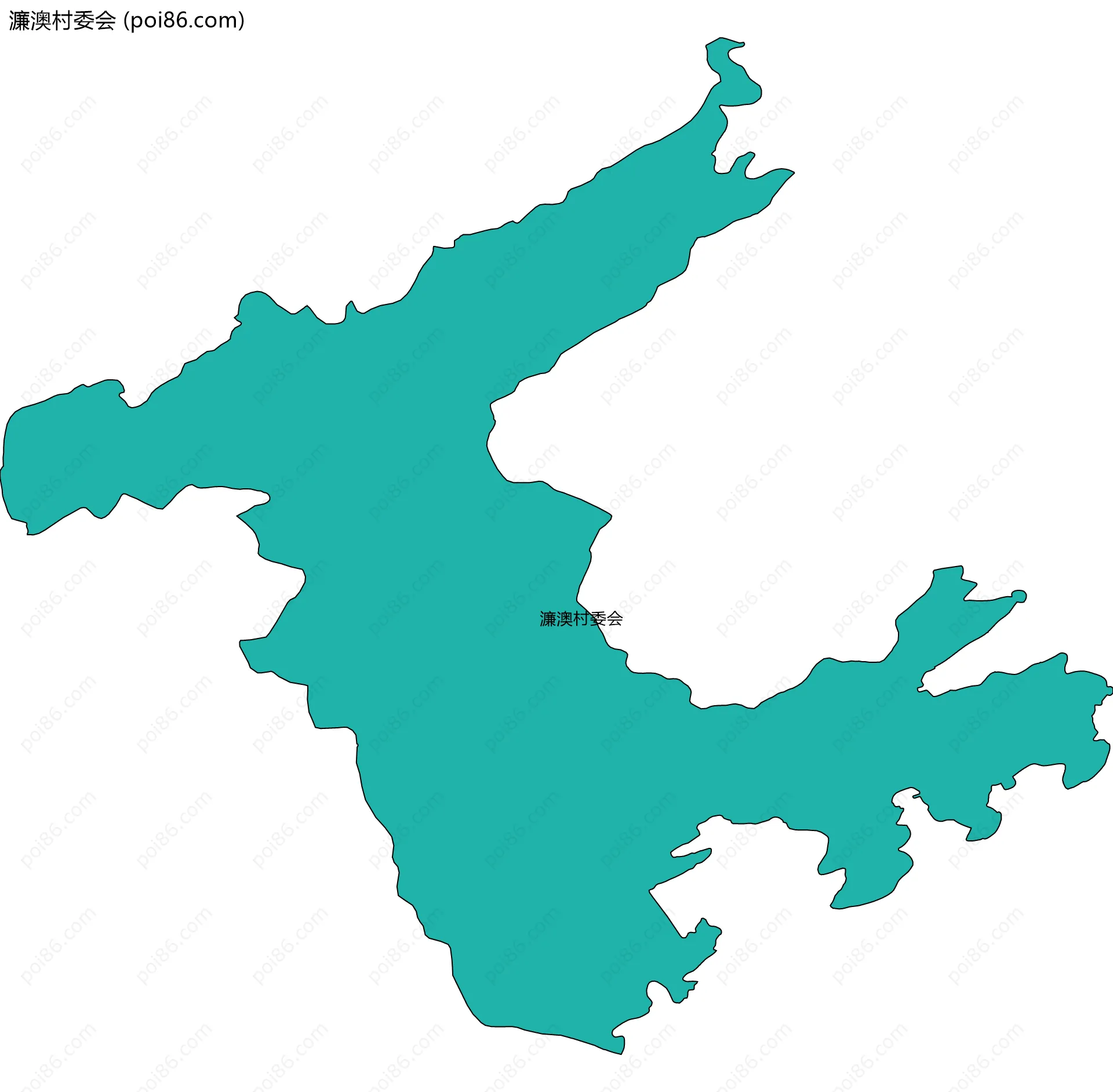 濂澳村委会边界地图