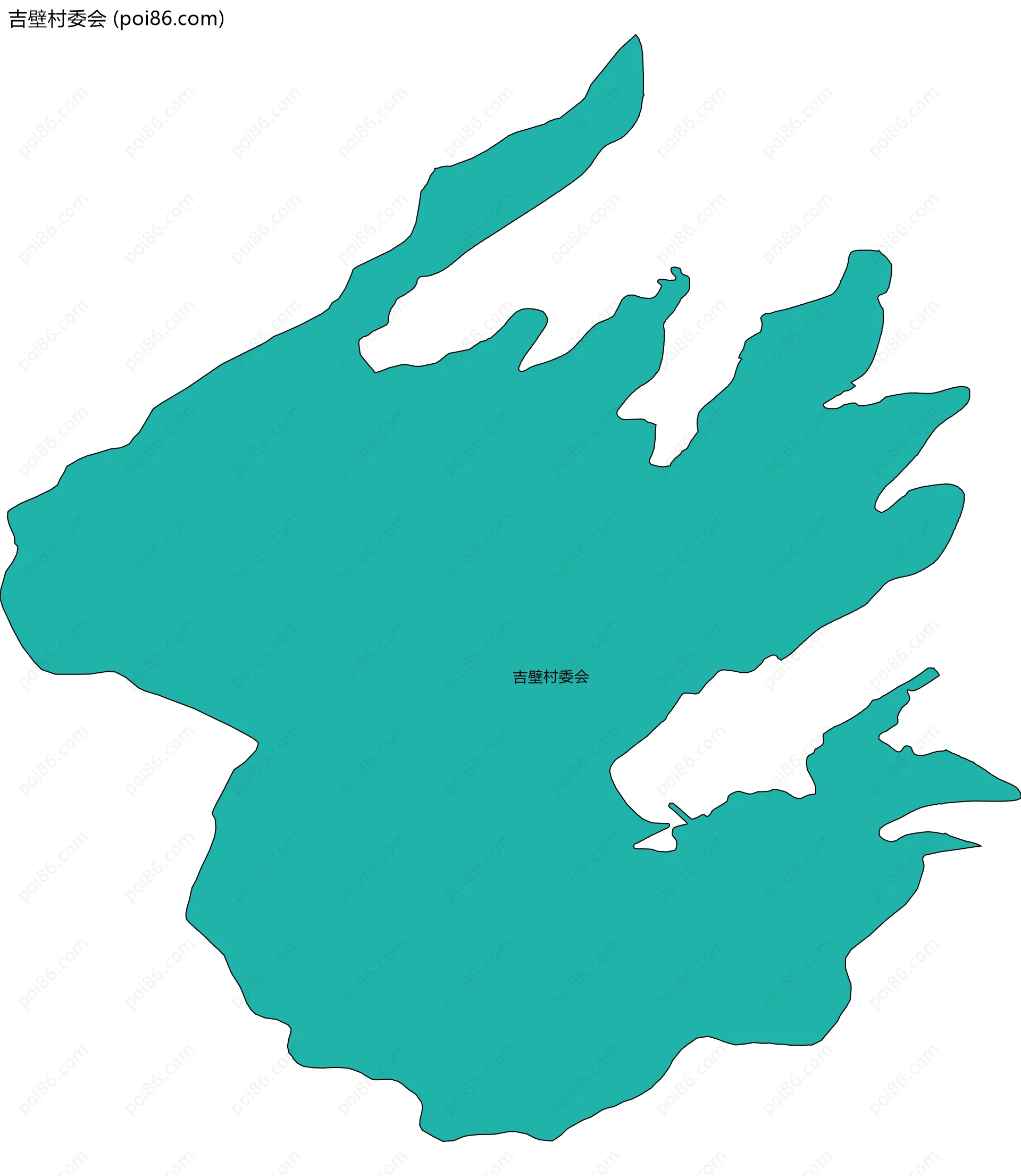 吉壁村委会边界地图