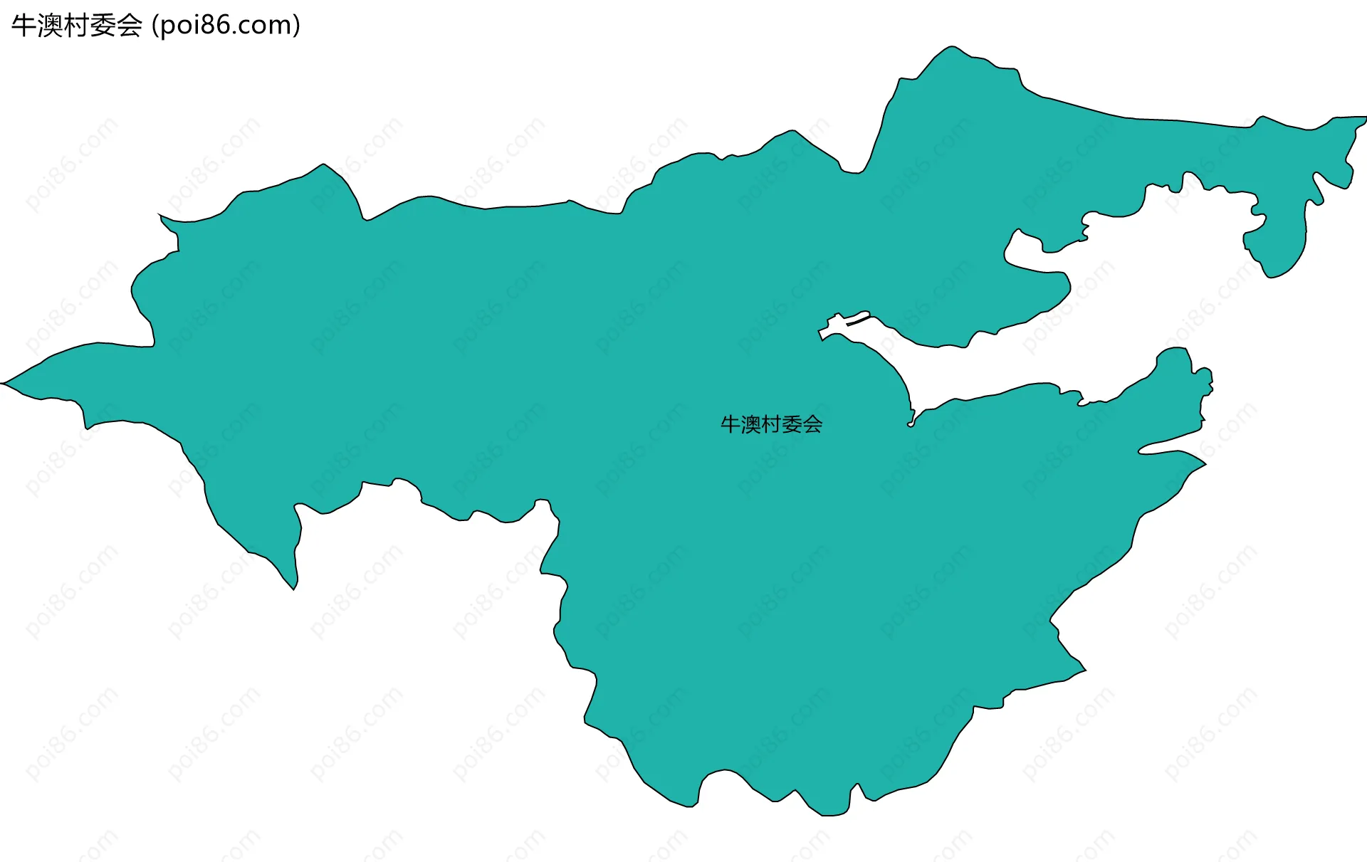 牛澳村委会边界地图