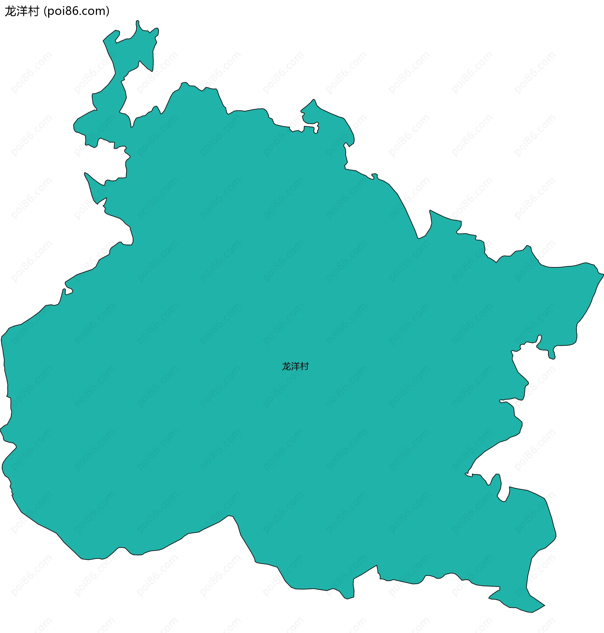 龙洋村边界地图