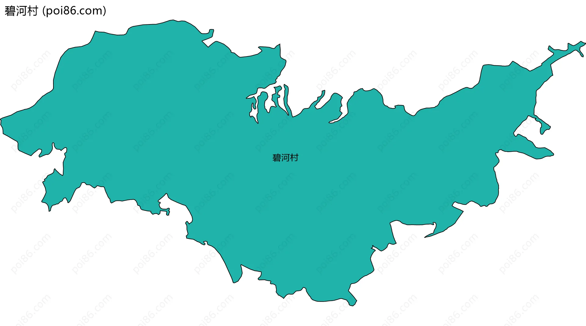 碧河村边界地图