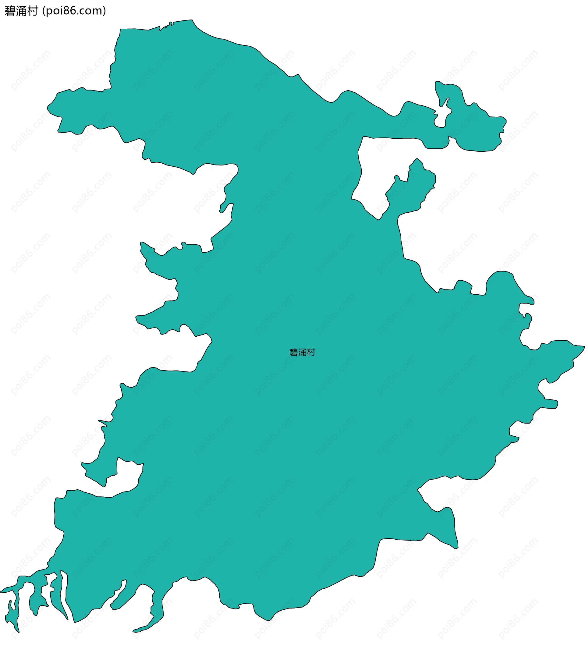 碧涌村边界地图