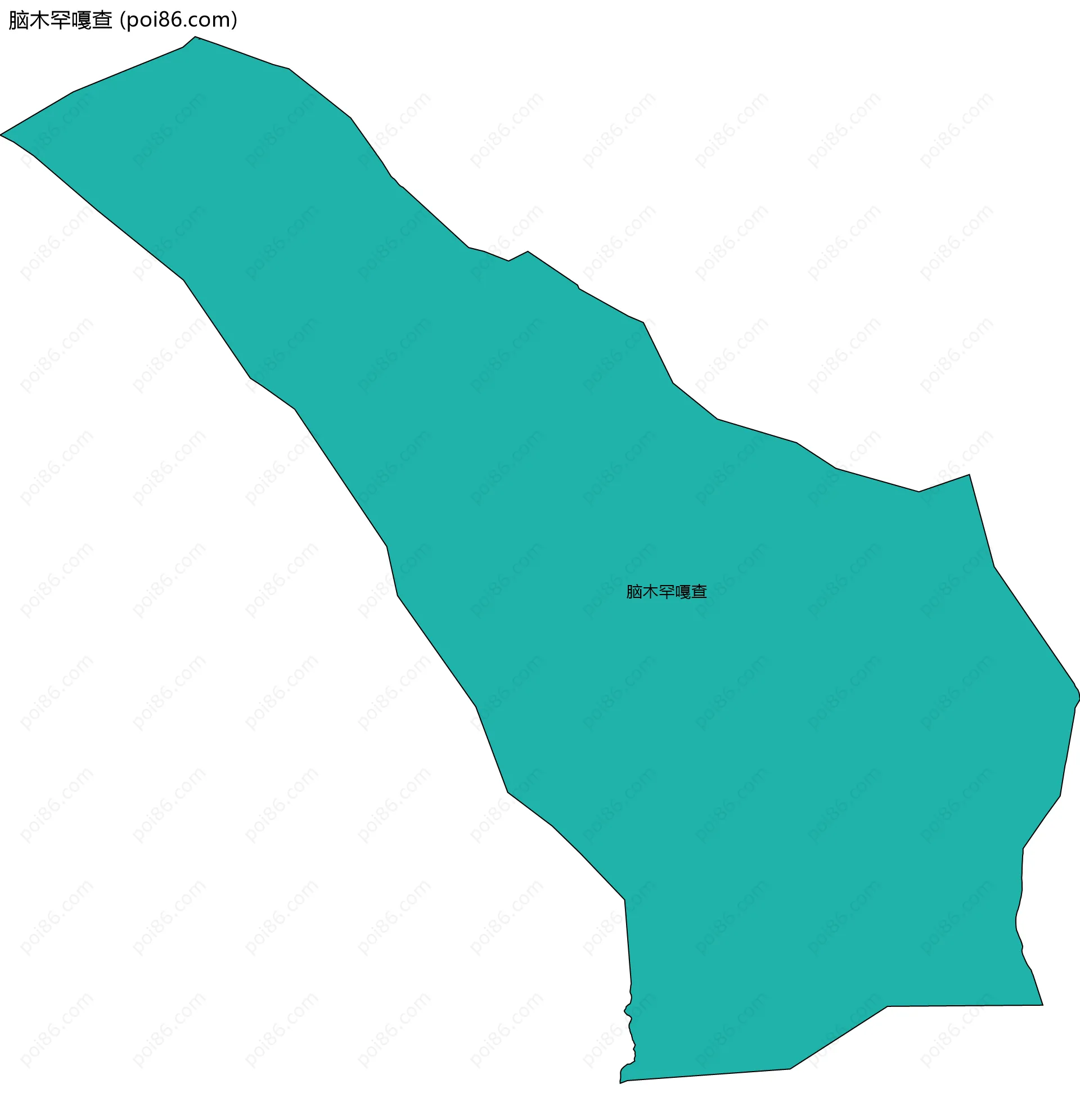 脑木罕嘎查边界地图