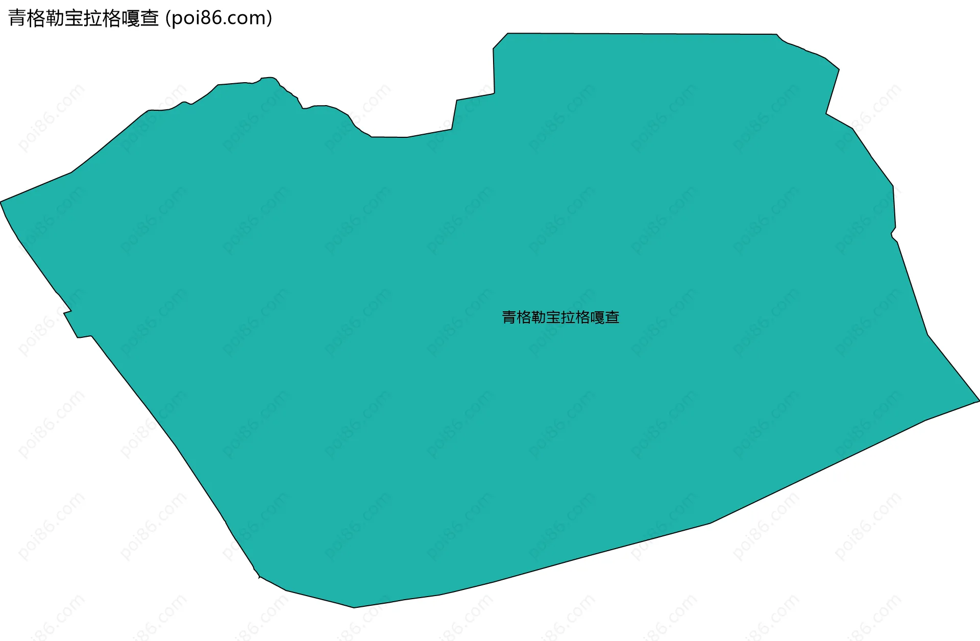 青格勒宝拉格嘎查边界地图