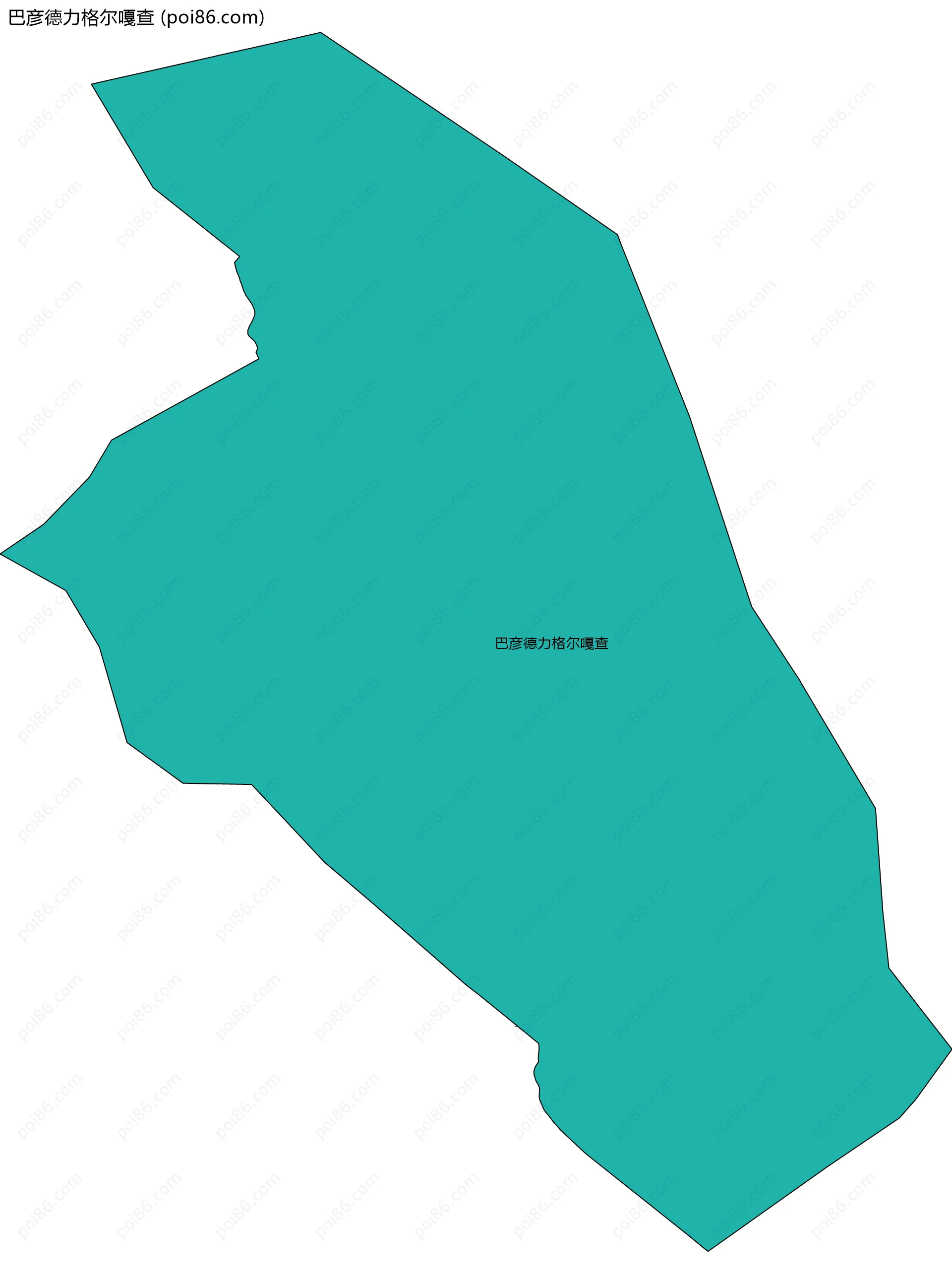 巴彦德力格尔嘎查边界地图