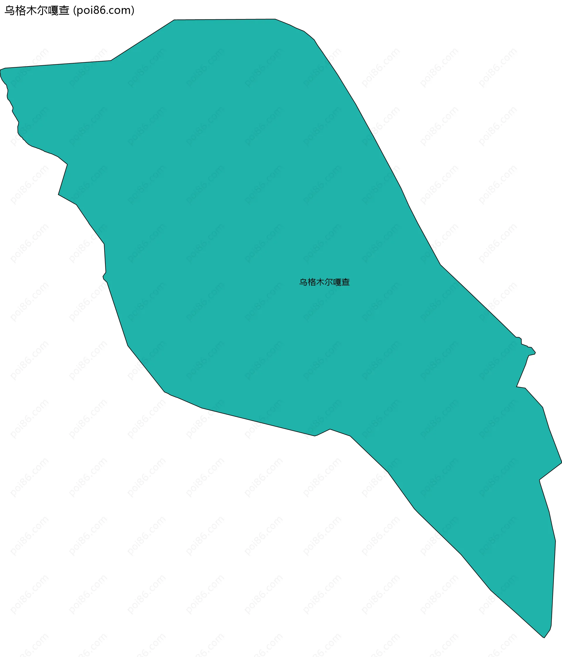 乌格木尔嘎查边界地图