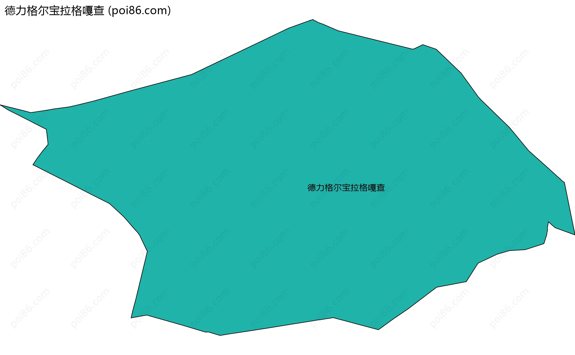德力格尔宝拉格嘎查边界地图