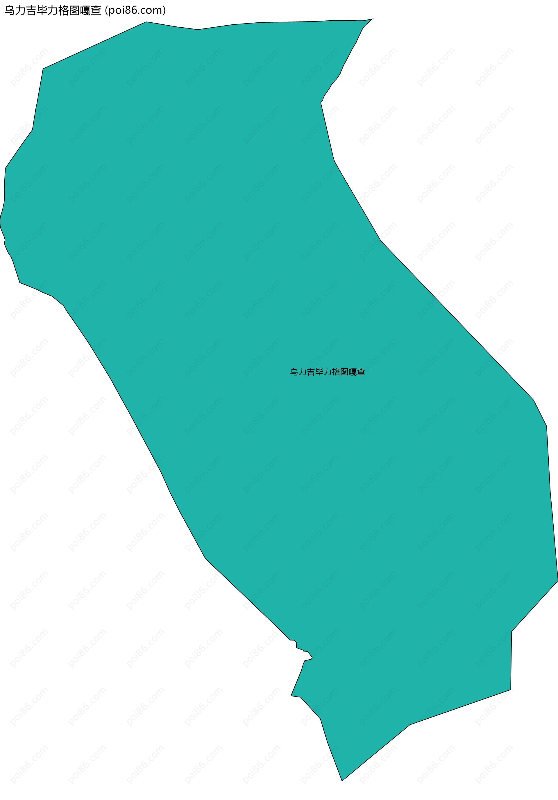 乌力吉毕力格图嘎查边界地图