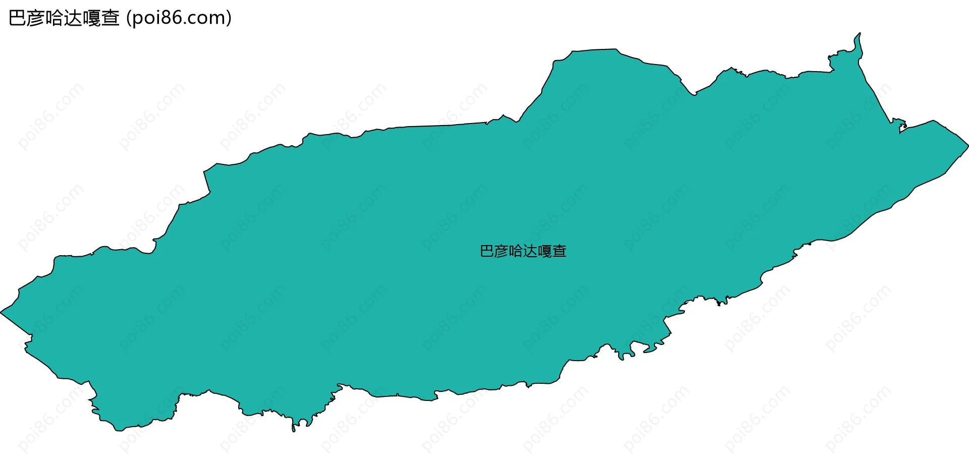 巴彦哈达嘎查边界地图