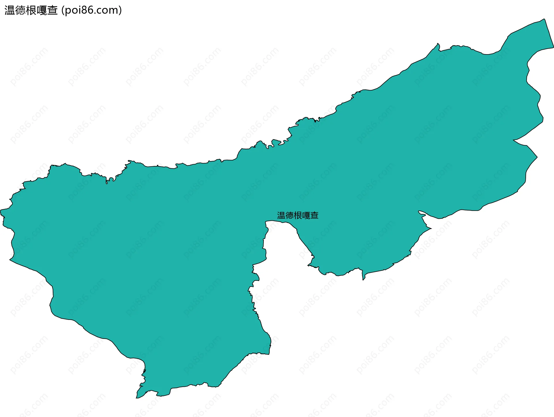 温德根嘎查边界地图