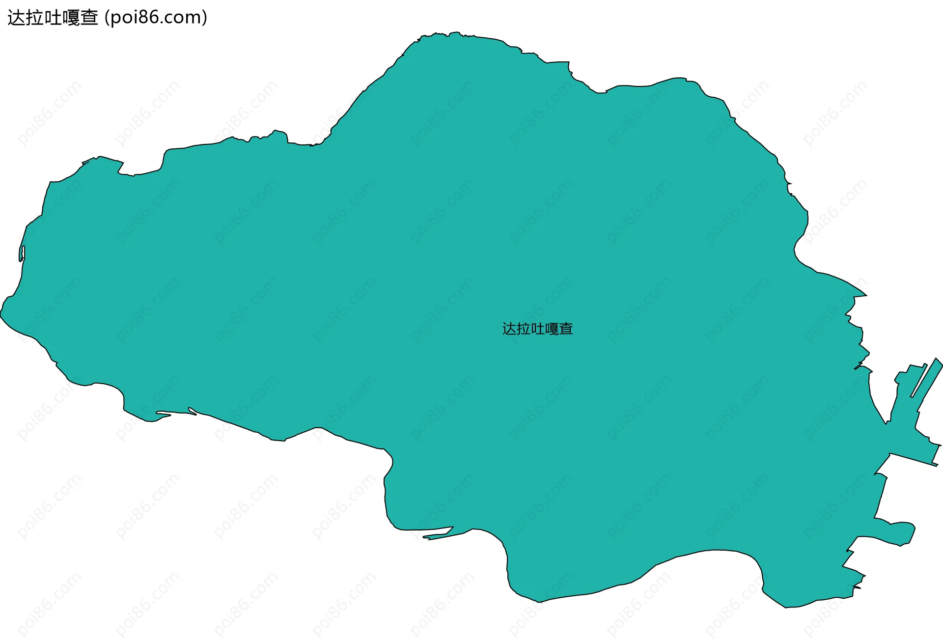 达拉吐嘎查边界地图