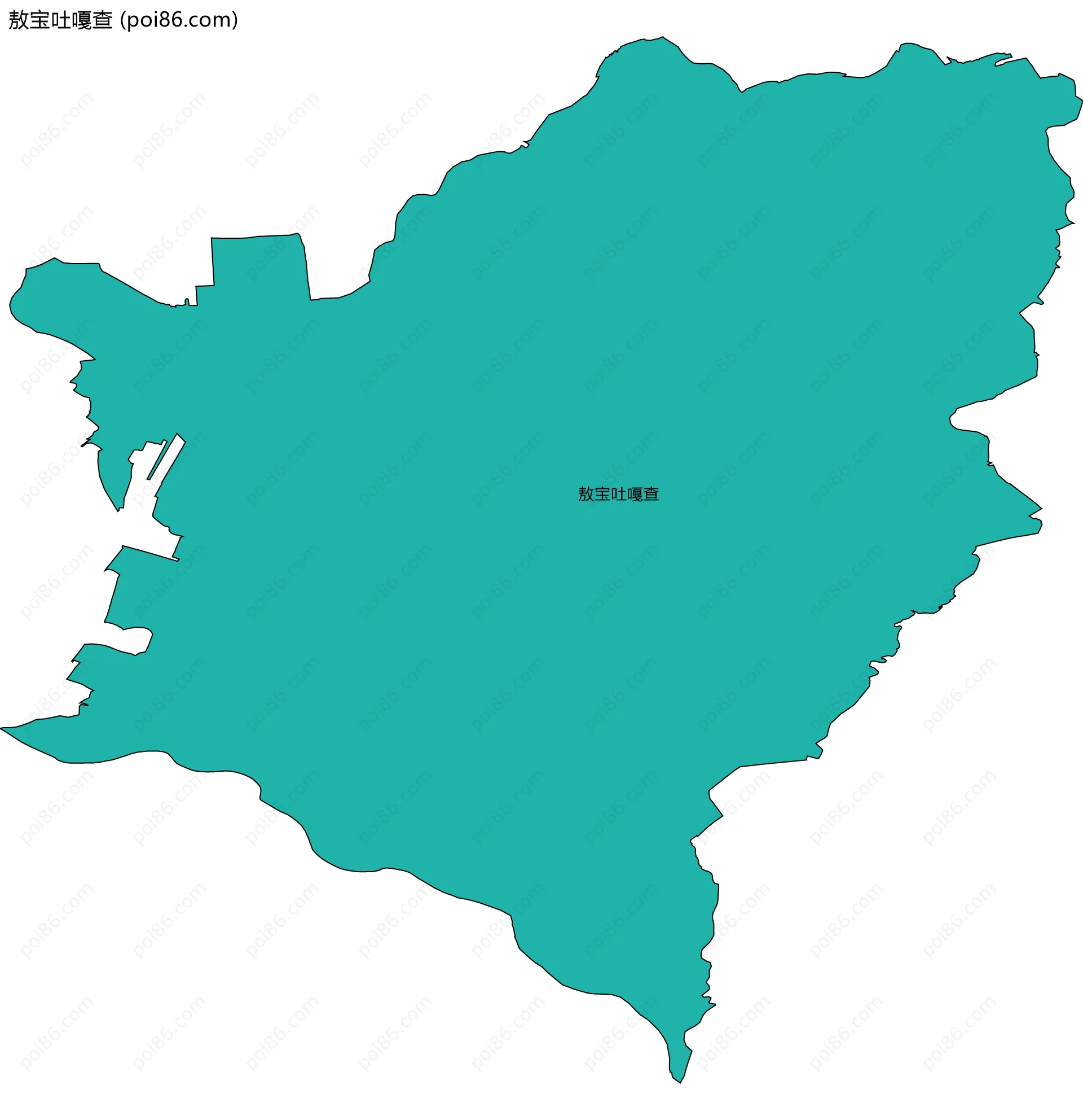 敖宝吐嘎查边界地图