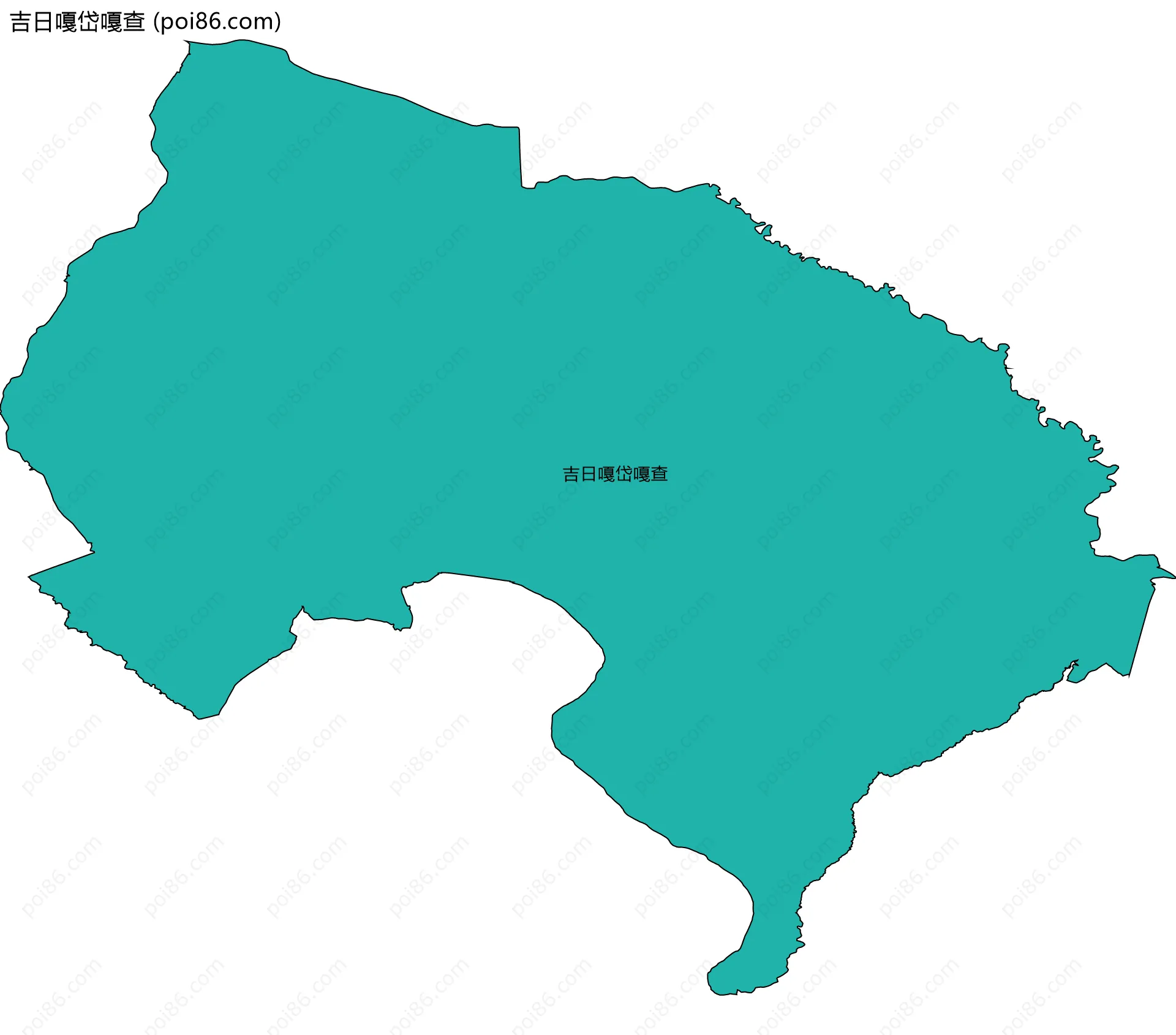 吉日嘎岱嘎查边界地图