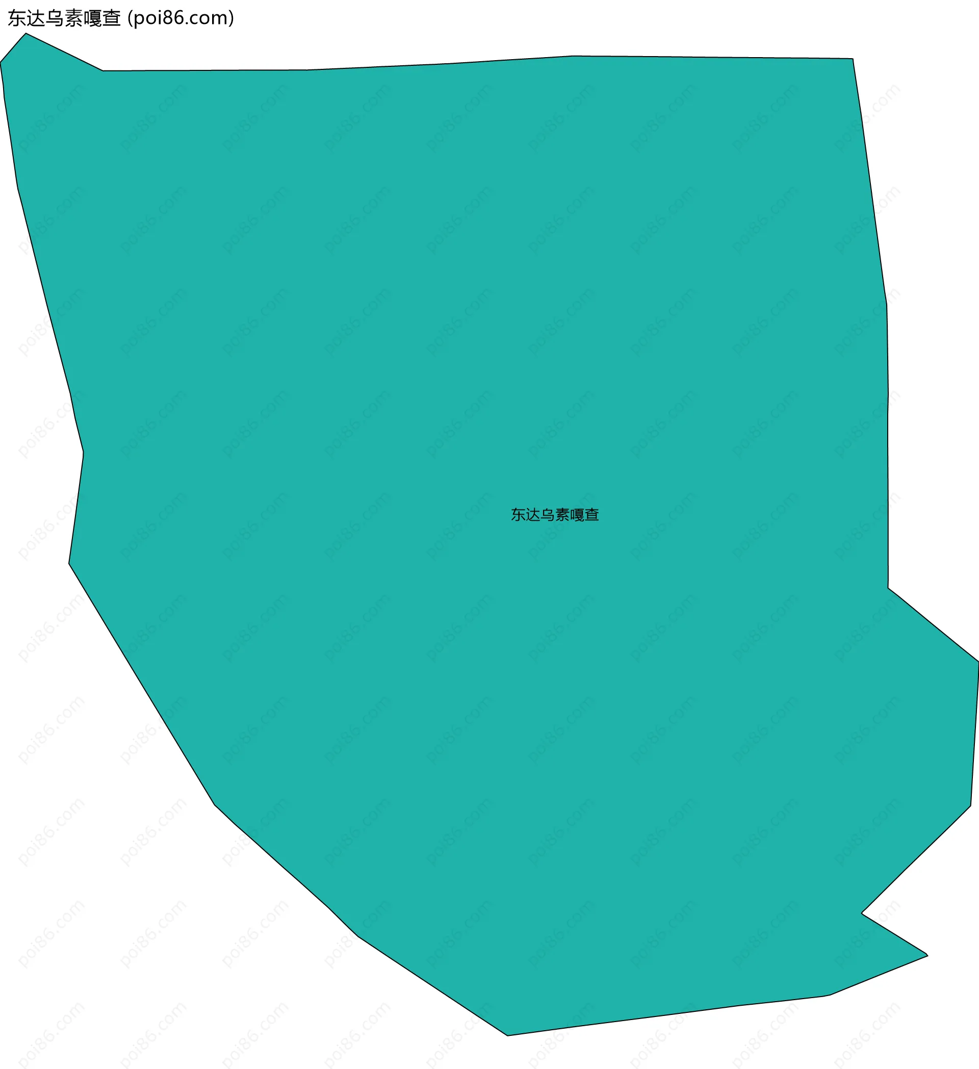 东达乌素嘎查边界地图