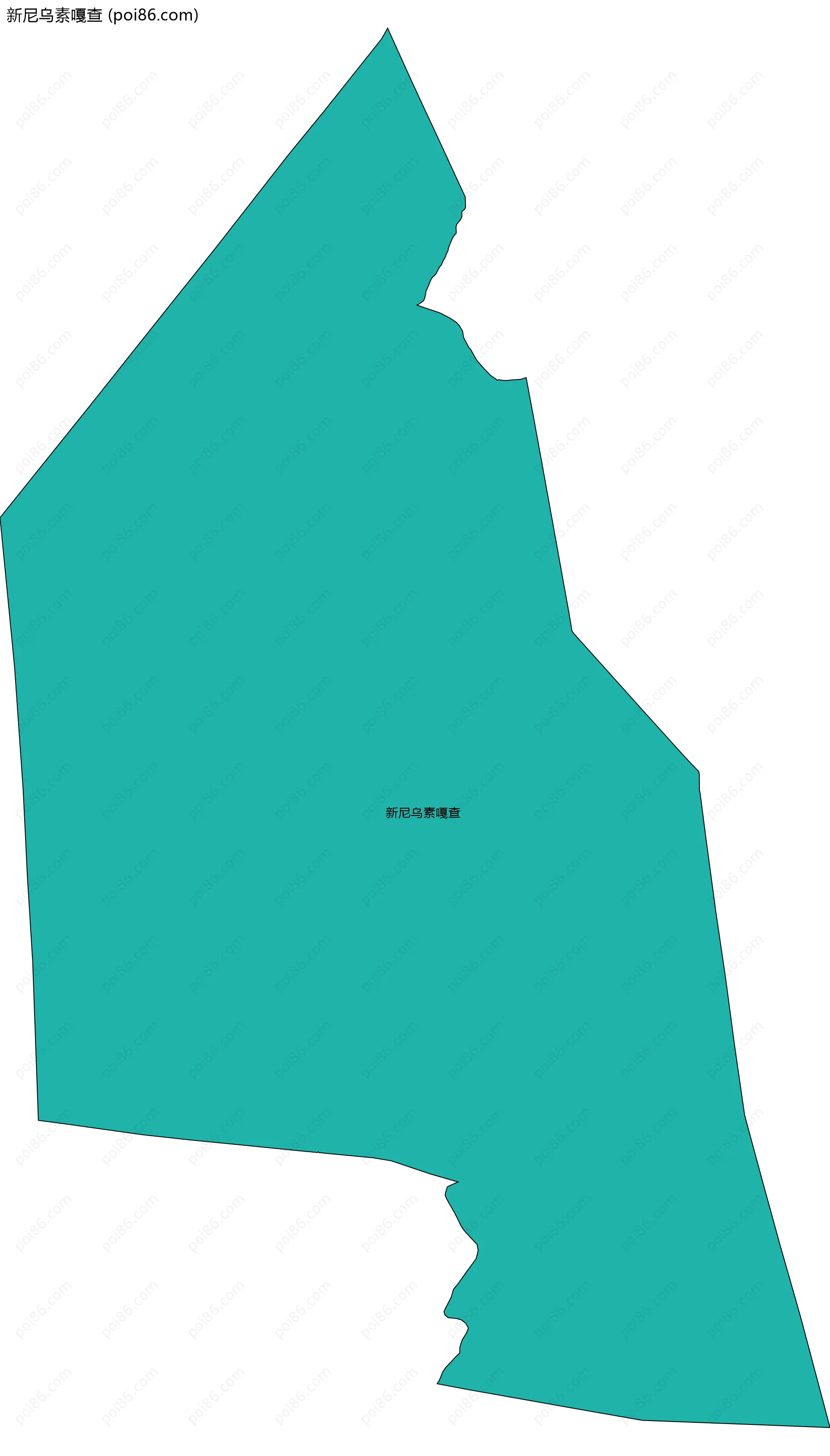 新尼乌素嘎查边界地图