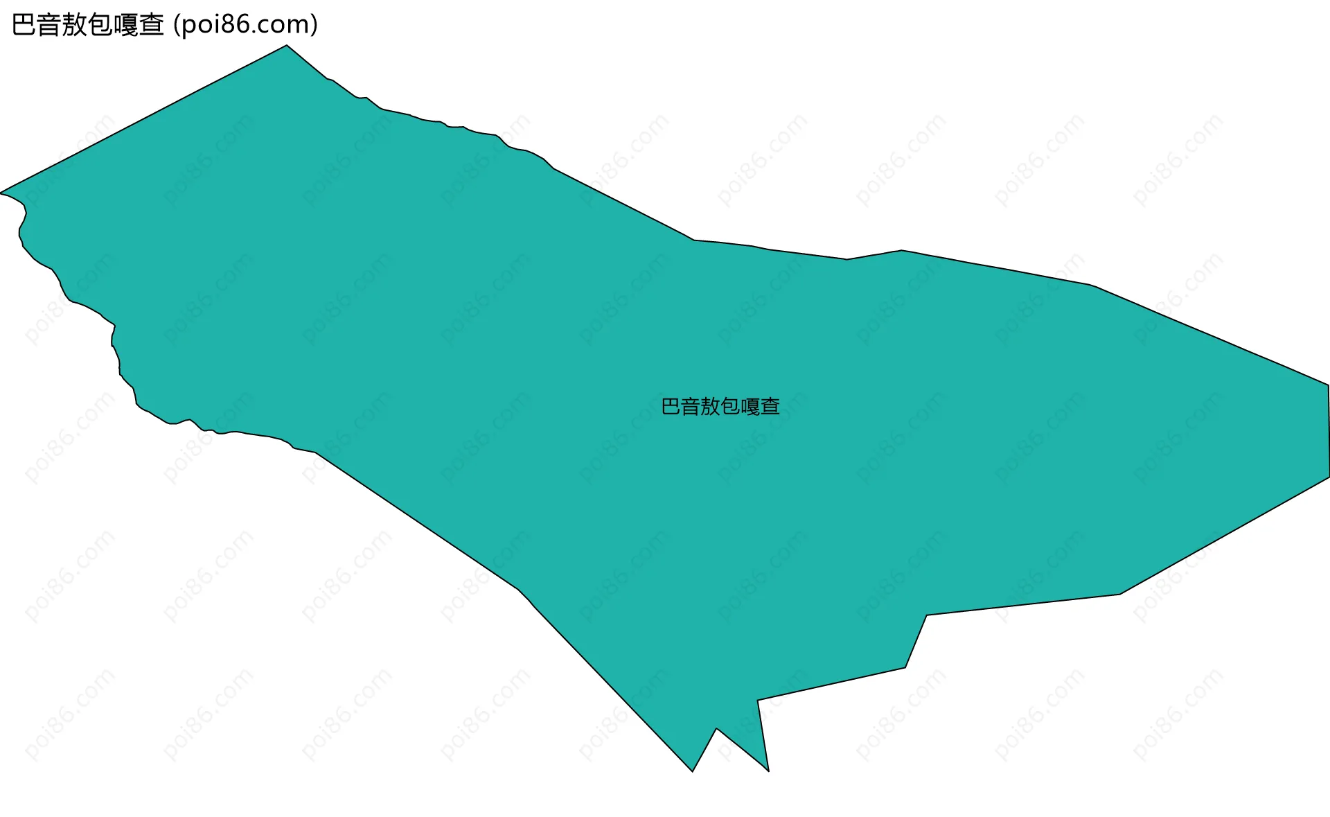 巴音敖包嘎查边界地图