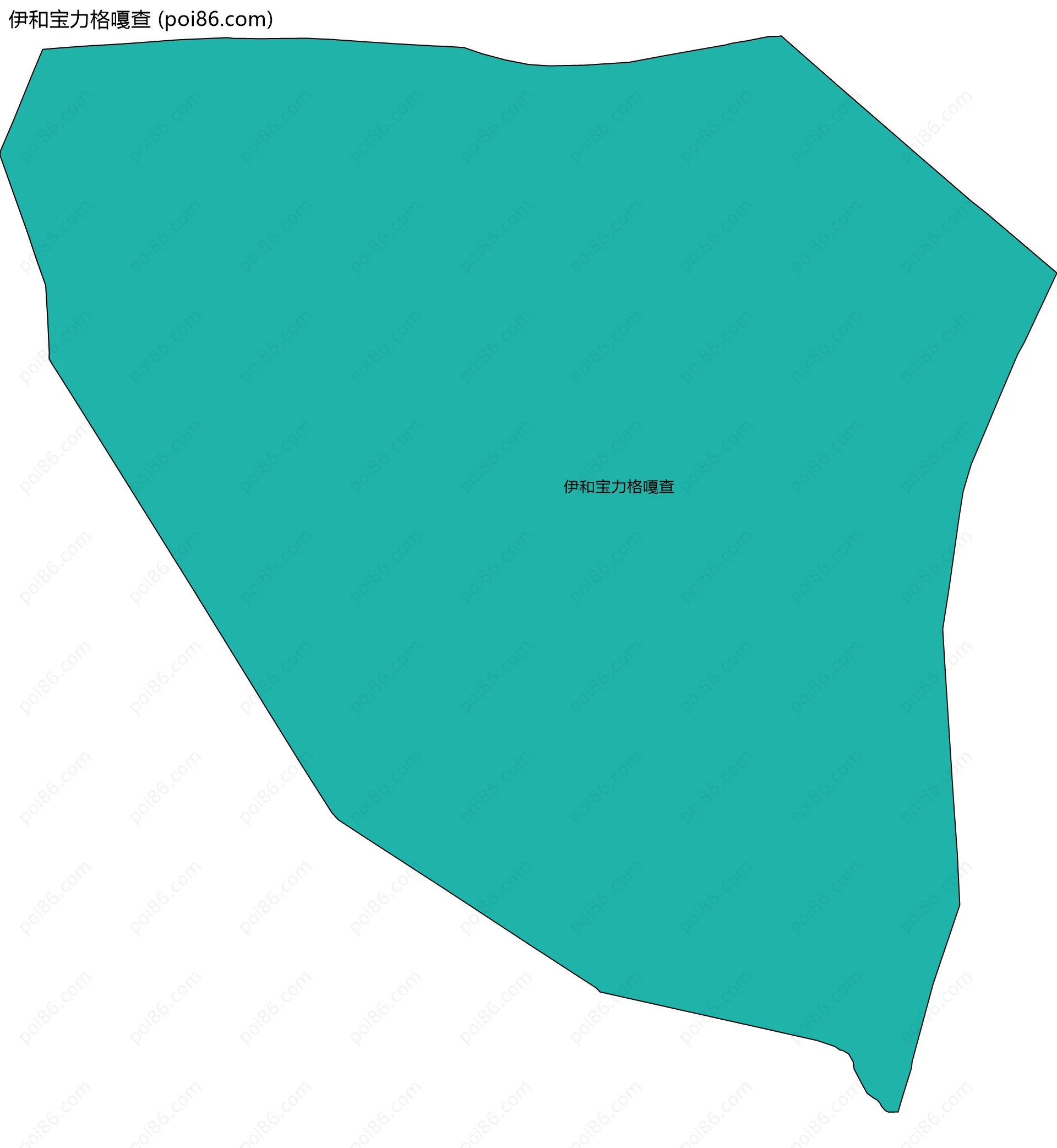 伊和宝力格嘎查边界地图