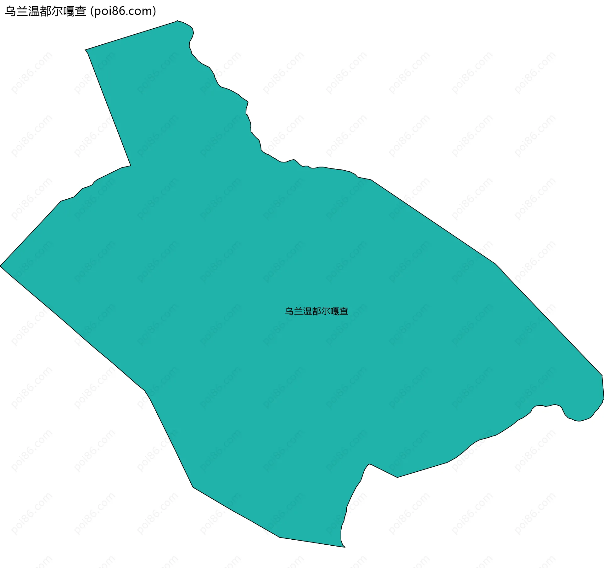 乌兰温都尔嘎查边界地图